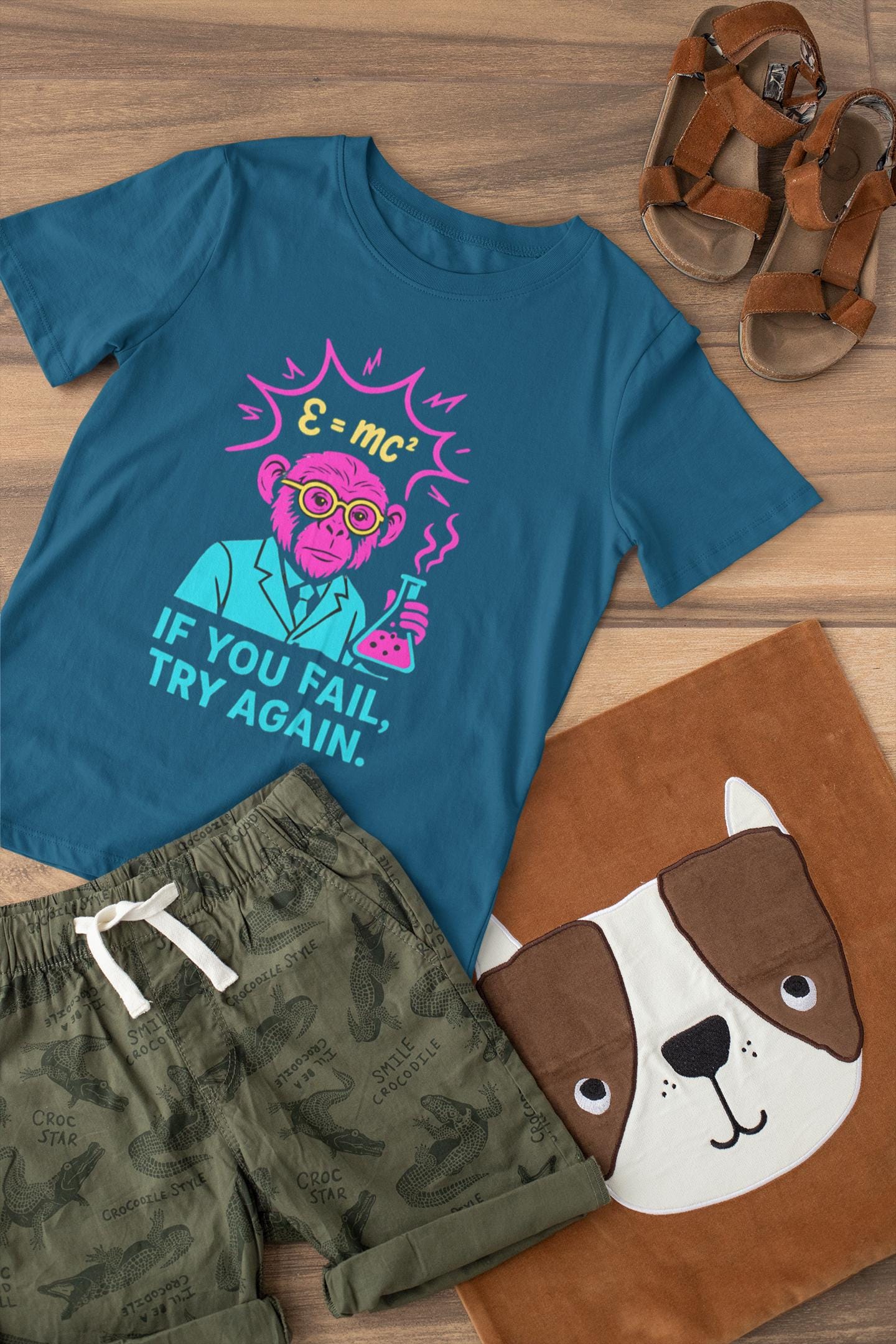 Youth Motivational Tee - 'If You Fail, Try Again'- Back to School Gift for Students, Welcome Back Tee, Back-to-School T-Shirt, Student Shirt