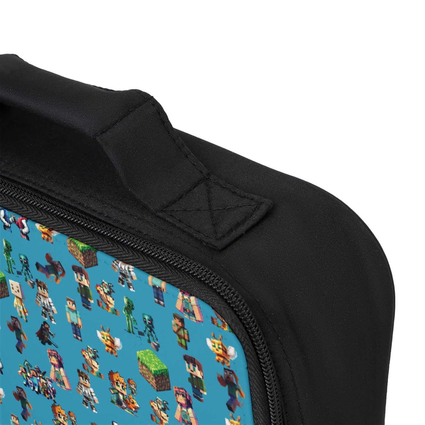 Minecraft Inspired Vibrant Kids Lunch Bag, Perfect for Back to School, Picnics, and Playdates, Gamer Enthusiast Lunch Bag, School Lunch Bag