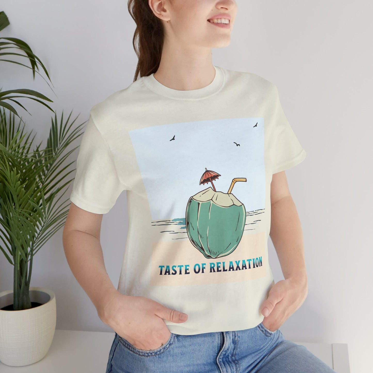 Taste of Relaxation Beach Tee, Summer Shirt, Vacation Apparel, Gift for Him/Her, Relaxing Casual Wear