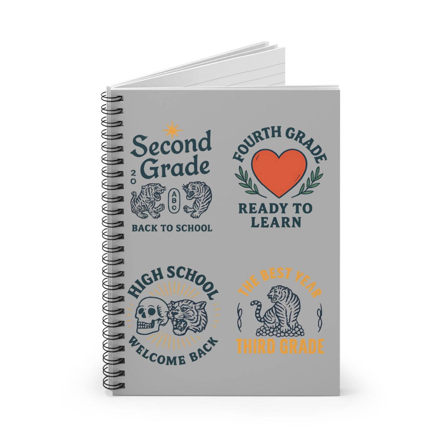 Back to School Spiral Notebook - Education Journal, Teacher Supplies, Ideal for Any School Grade, Study Organizer, School Supplies