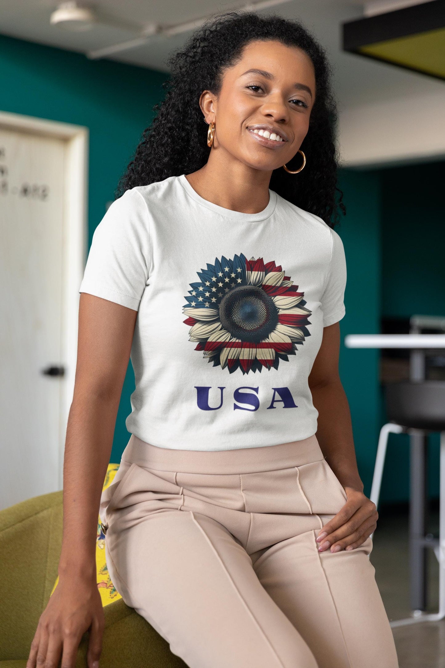 Patriotic USA Graphic Tee, Independence Day Shirt, Fourth of July Apparel, Gift for Veterans, Summer Casual Wear
