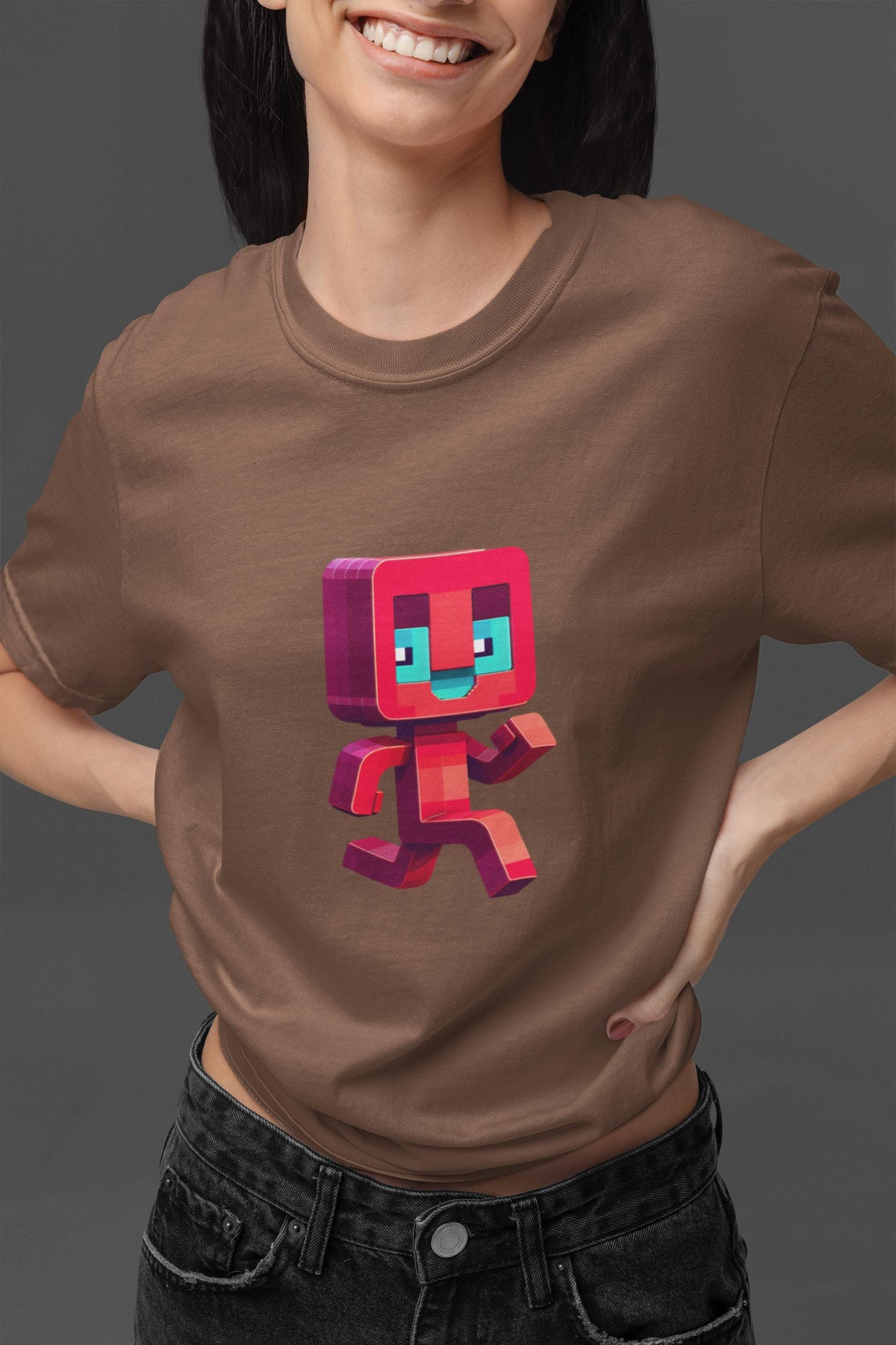 Pixelated Running Man Kid Tee - Fun Graphic Kids Tee, Vibrant Children's Apparel, Birthday Gift for Boys & Girls, Back to School Apparel