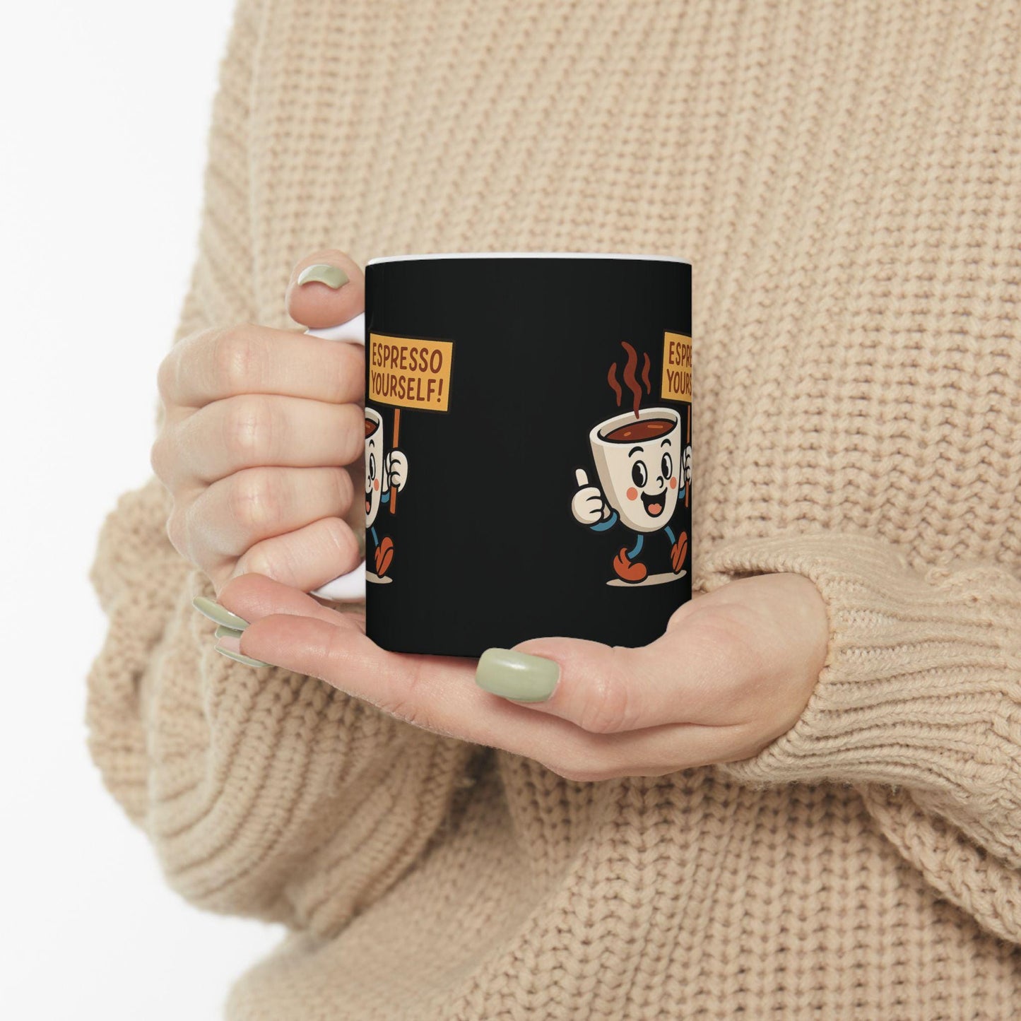 Espresso Yourself Coffee Mug, Cute Drinkware Gift for Coffee Lovers, Espresso Mug, Ideal Back 2 School Gift for Teachers and Parents