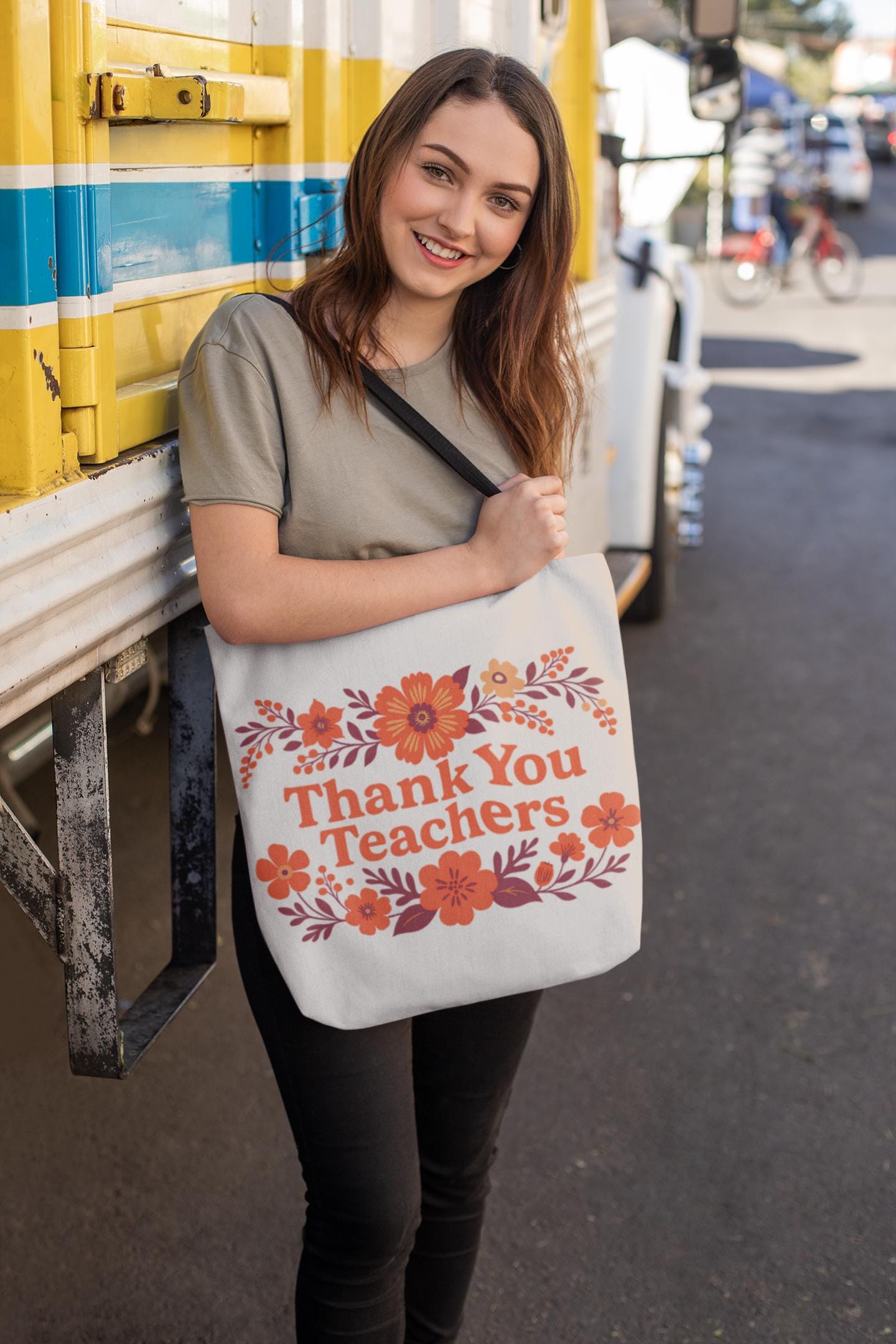 Thank You Teachers - Tote Bag - Perfect Gift for Educators, Back to School, Classroom Essentials, Teacher Appreciation, Eco-Friendly Bag