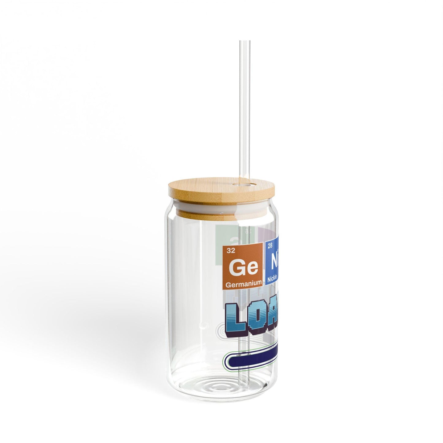Geeky Science Sipper Glass with Straw, Loading Specimen Tea Water Cup, Perfect for Science Lovers, Gifts for Chemists, Unique Home Decor