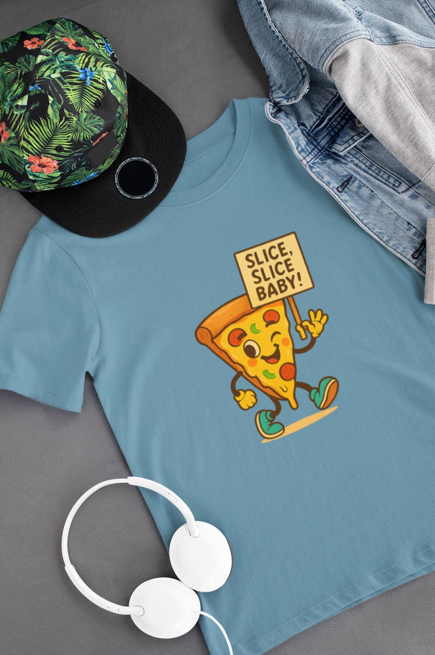 Kids Pizza Graphic Tee, Playful Kids Shirt, Fun Foodie Tee, Fun Pizza Apparel, Gift for Young Food Lovers, Casual Back to School Apparel
