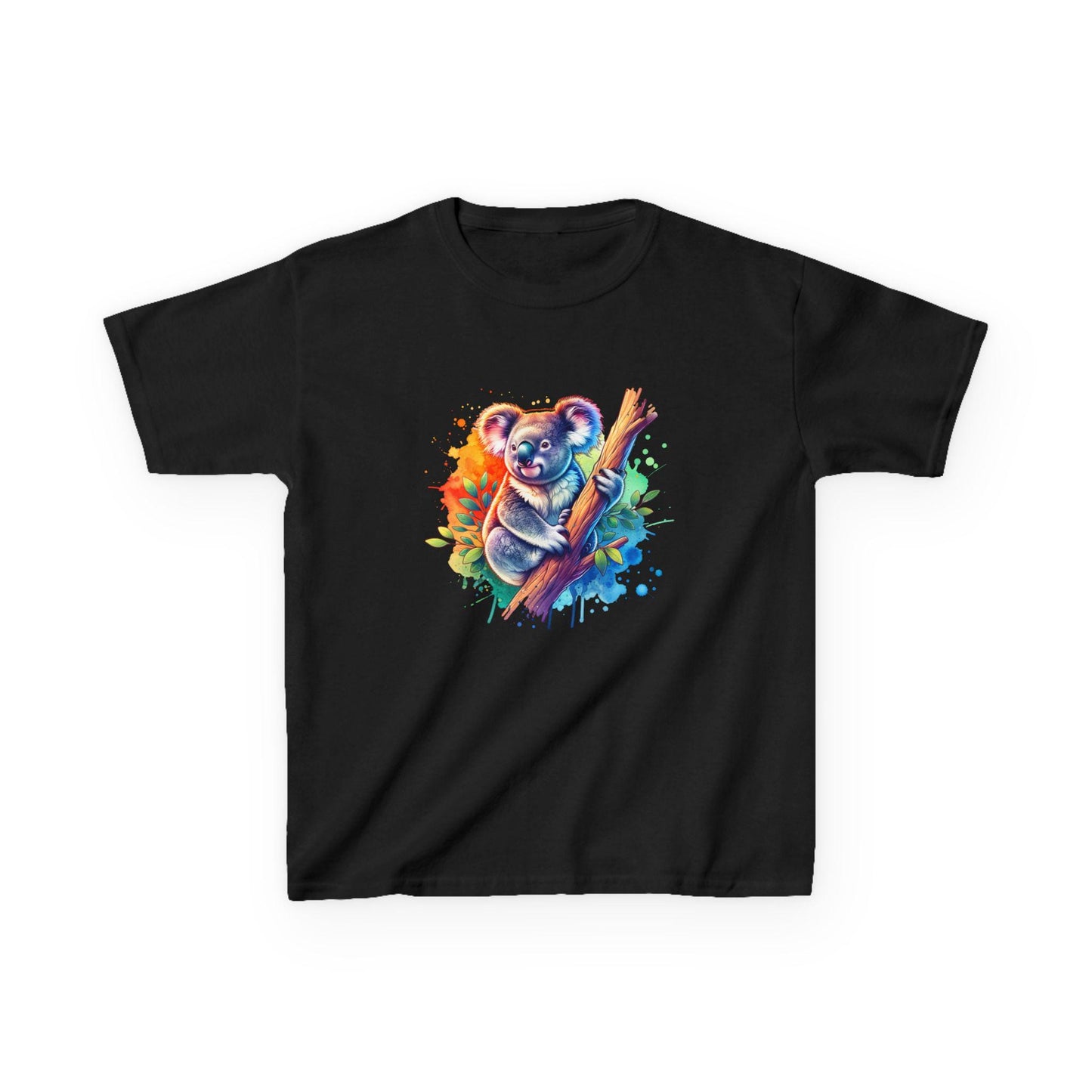 Children's Colorful Koala Tee, Fun Kids T-Shirt, Animal Tee, Gift for Nature Lovers, Birthday Present, Great Gift for Boys and Girls