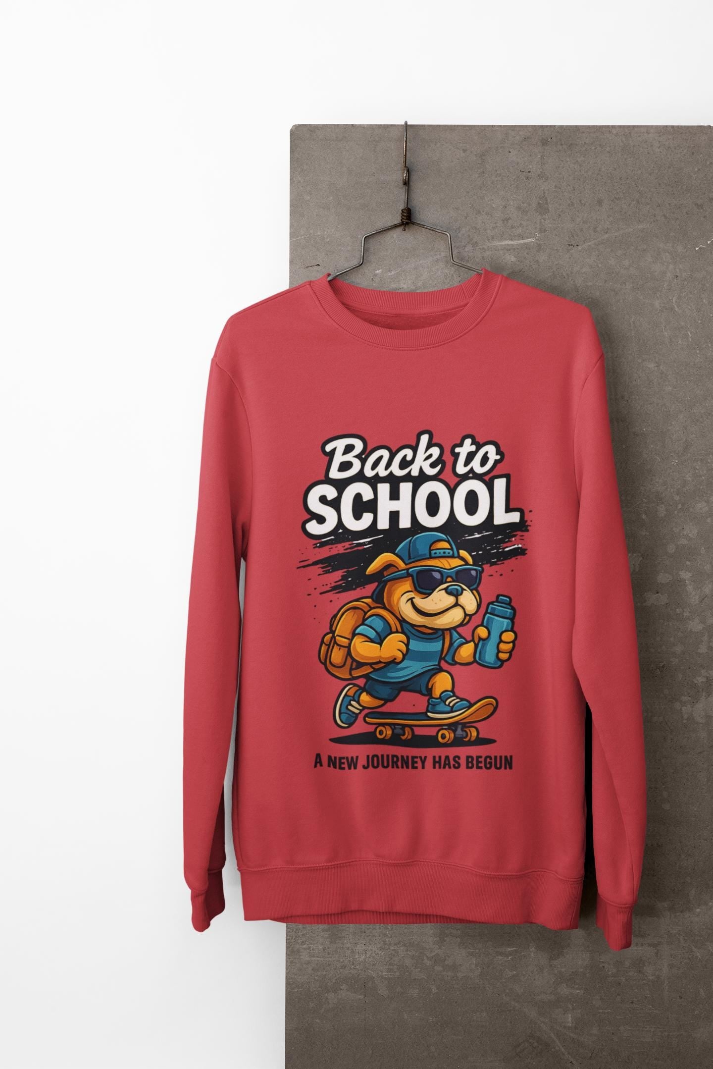 Back to School Youth Crewneck Sweatshirt, Cozy Pullover for Kids, Welcome Back Sweatshirt, Back2School Sweatshirt, Student Sweatshirt