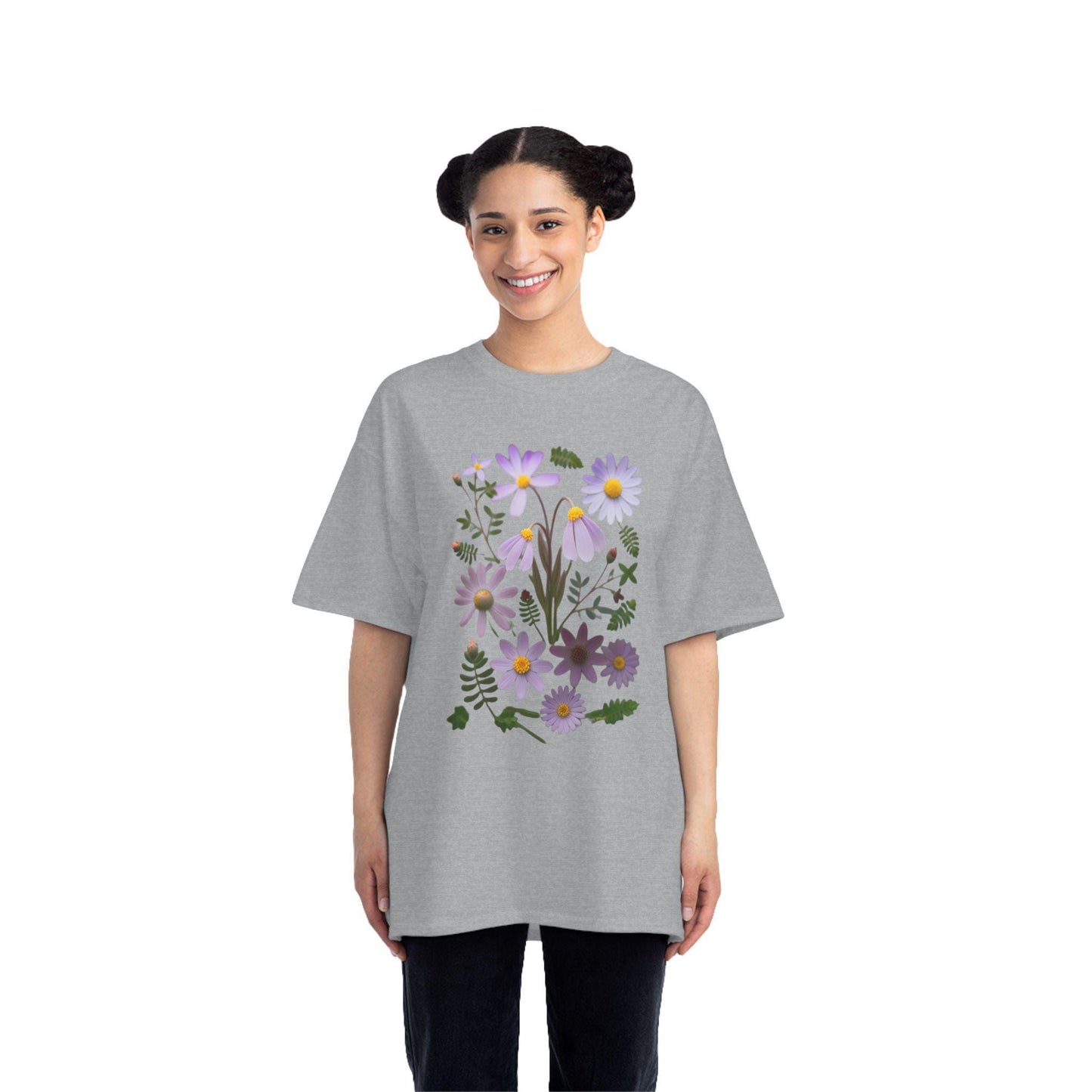 Boho Wildflowers Short-Sleeve T-Shirt, Spring Fashion, Casual Wear, Feminine Tee, Women's Floral Graphic Tee, Comfort Colors Tshirt