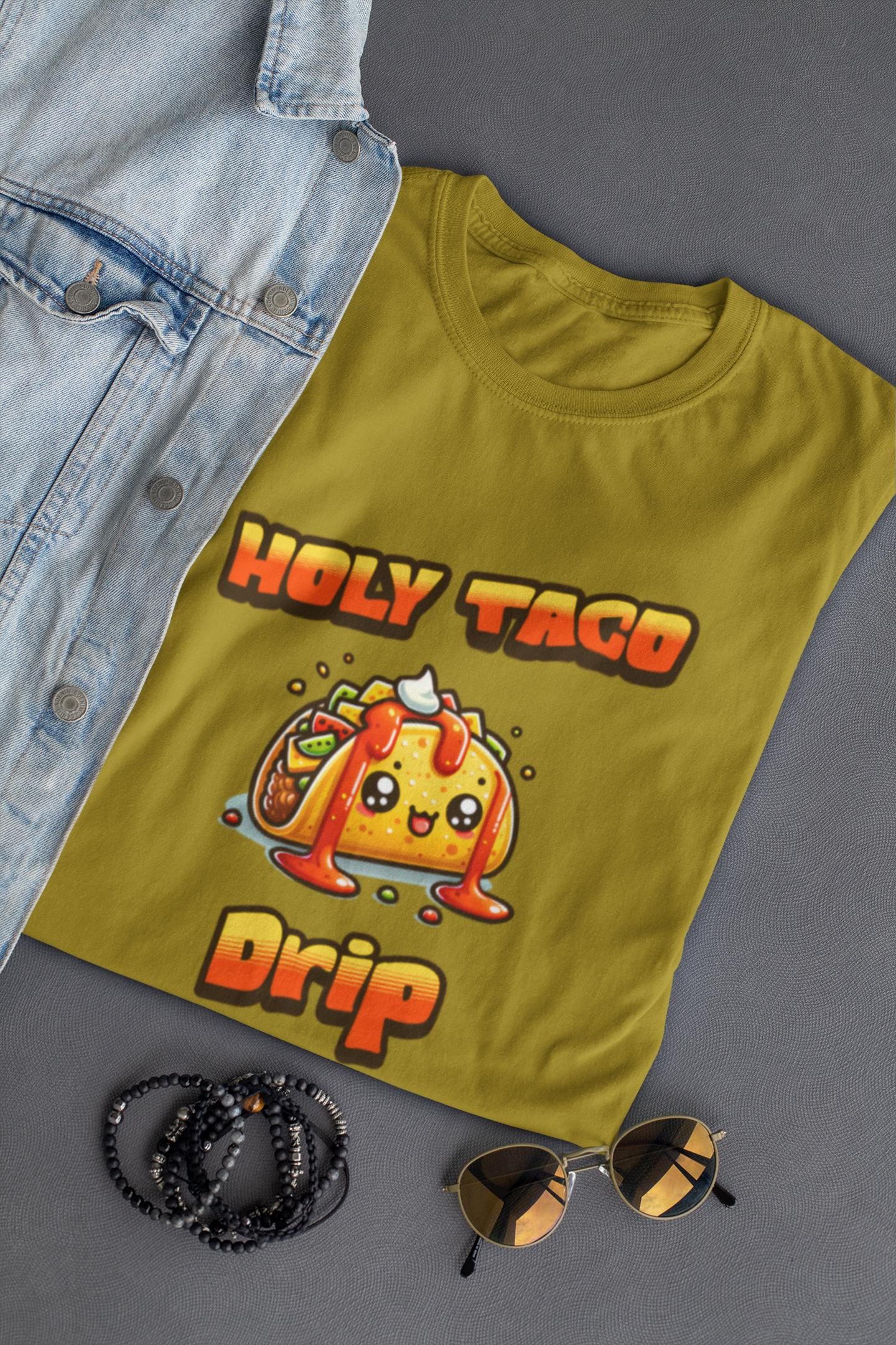Holy Taco Drip Party Unisex T-shirt, Funny Foodie Cinco De Mayo Tee, Taco Squad Shirt, Friends Gift, Taco Graphic Tee, Mexican Fiesta Shirt