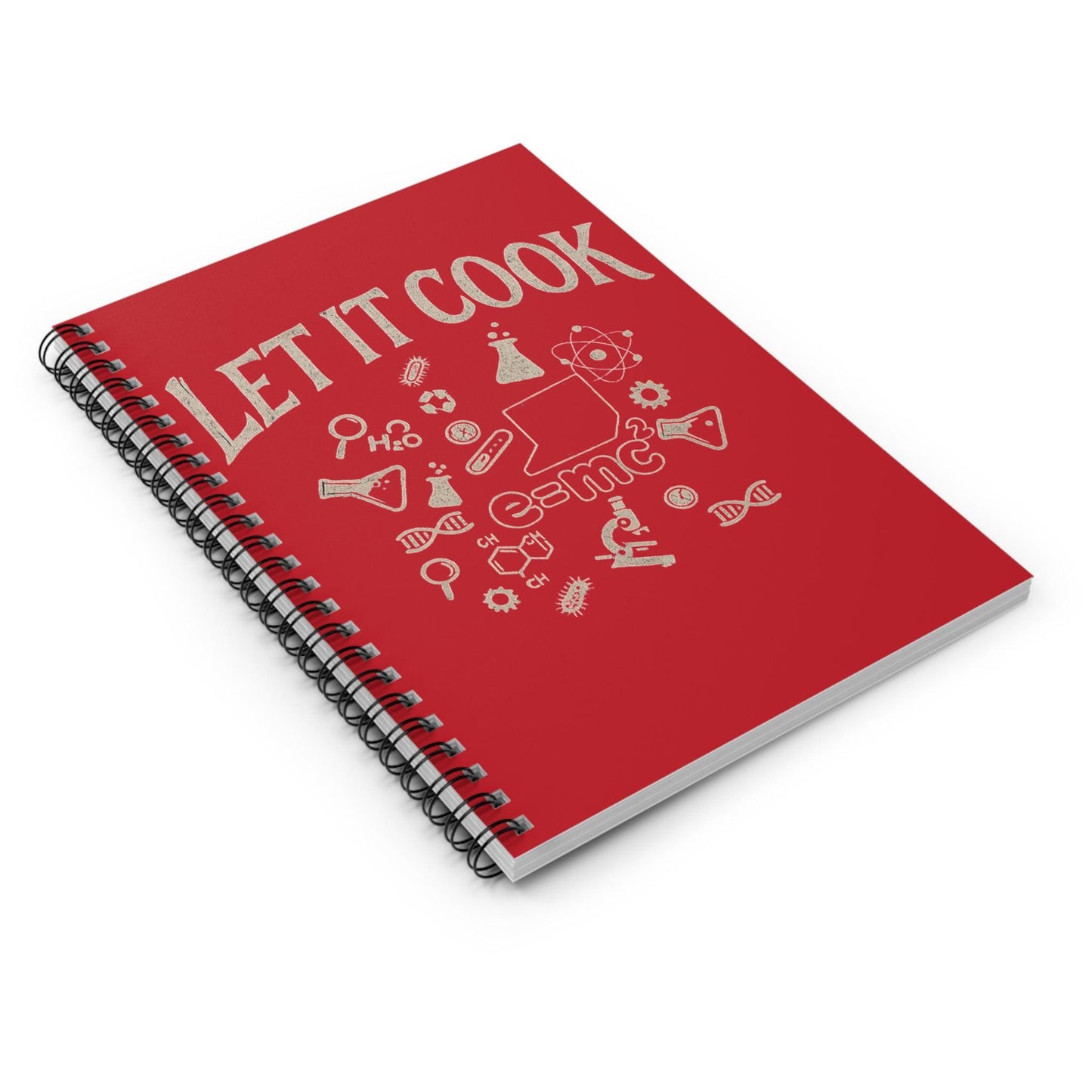 Science Lab Spiral Notebook, Chemistry Journal for Students Teachers STEM Gift Cute, Study Notes Planner Back to School Laboratory Scientist