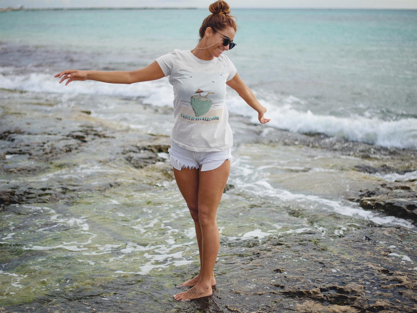 Taste of Relaxation Beach Tee, Summer Shirt, Vacation Apparel, Gift for Him/Her, Relaxing Casual Wear
