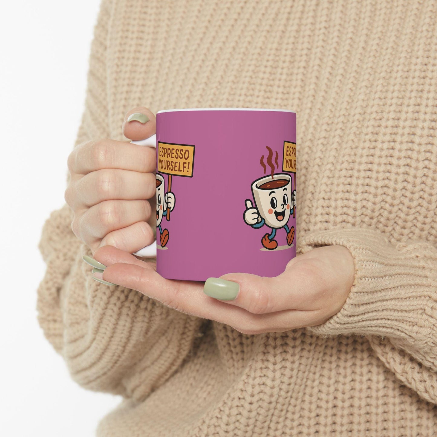 Espresso Yourself Coffee Mug, Cute Drinkware Gift for Coffee Lovers, Espresso Mug, Ideal Back 2 School Gift for Teachers and Parents