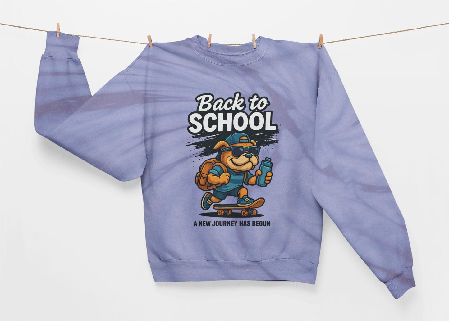 Back to School Youth Crewneck Sweatshirt, Cozy Pullover for Kids, Welcome Back Sweatshirt, Back2School Sweatshirt, Student Sweatshirt
