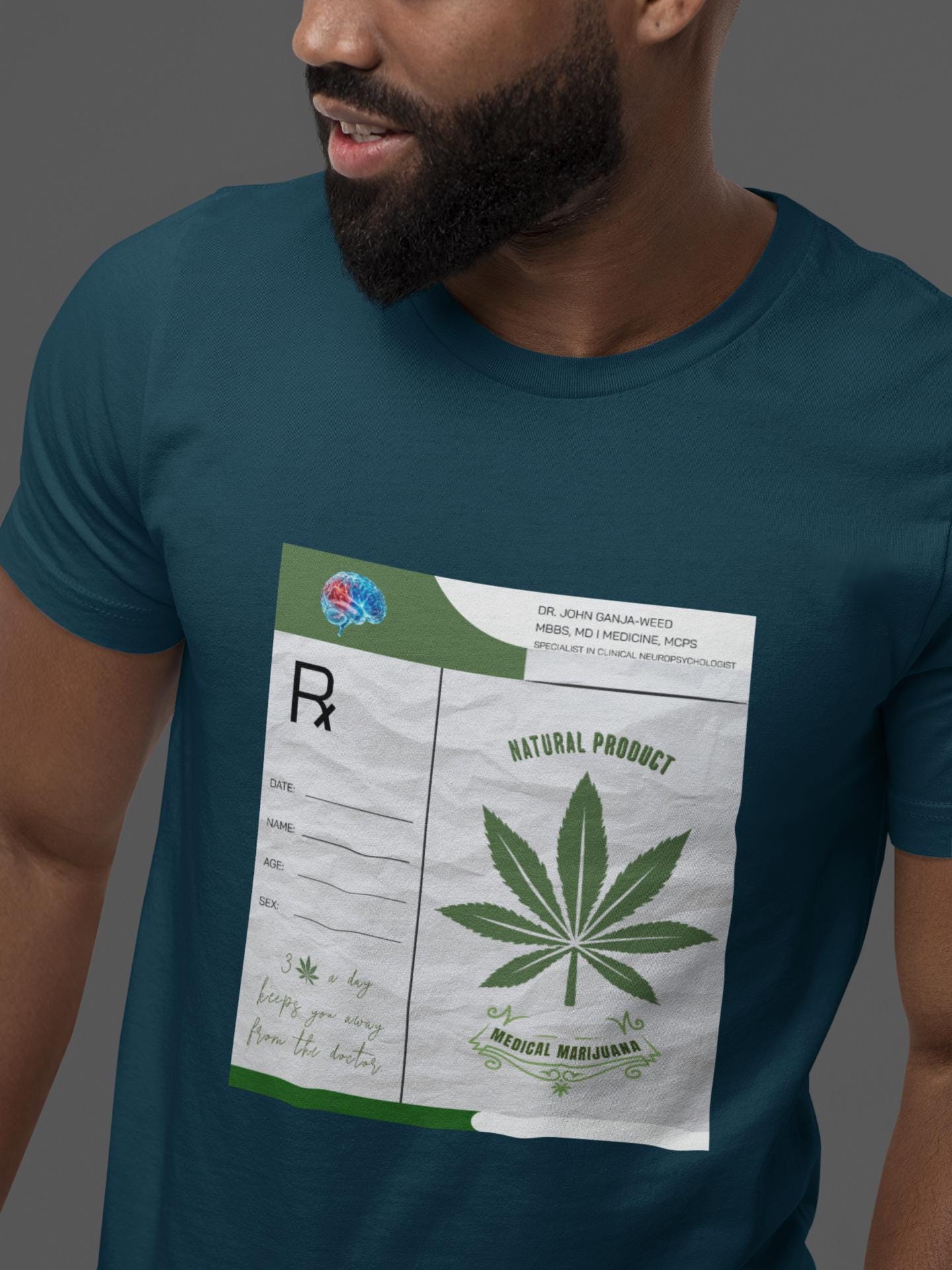 420 Humor TShirt, Cannabis Lover Tee, Funny Weed Prescription Graphic Tee, Chill Stoner T-Shirt for Men & Women, Sarcastic Pot Smoker Shirt