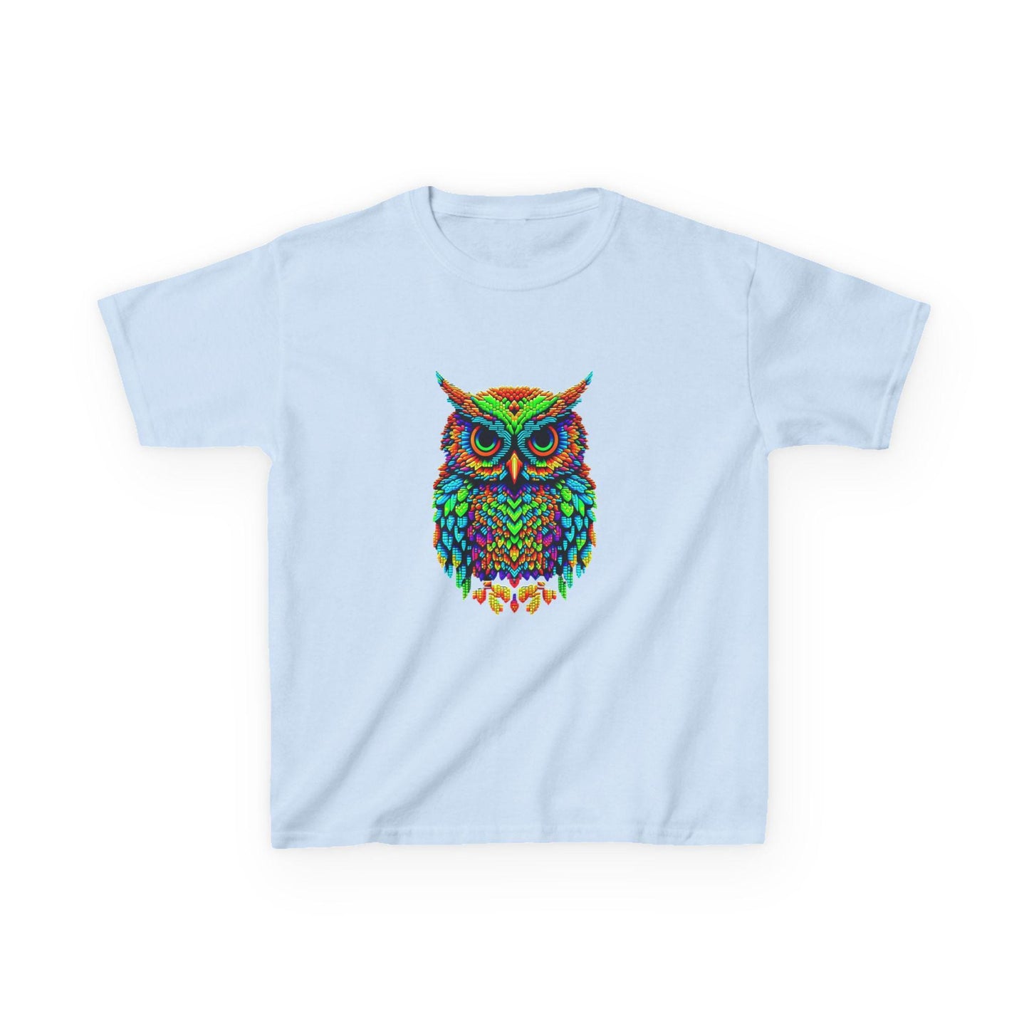 Owl Kids Tee, Fun Graphic T-Shirt for Boys and Girls, Vibrant Owl Shirt, Creative Gift for Boys & Girls, Animal Lover Shirt, Owl T-Shirt