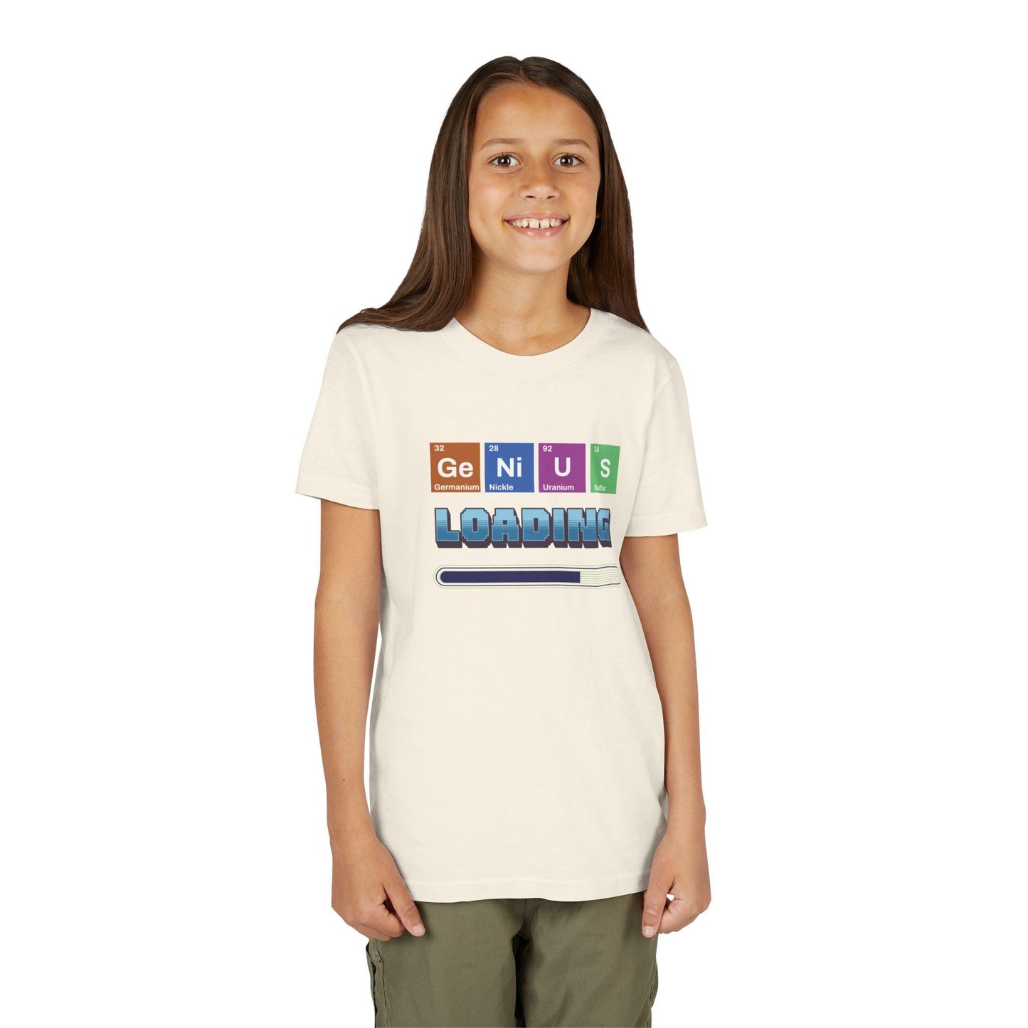 Genius Loading T-Shirt, Funny Science Shirt, Graphic Tee Gift for Students, Comfort Colors Casual Wear, Fun Back to School Nerdy Tee, Unisex