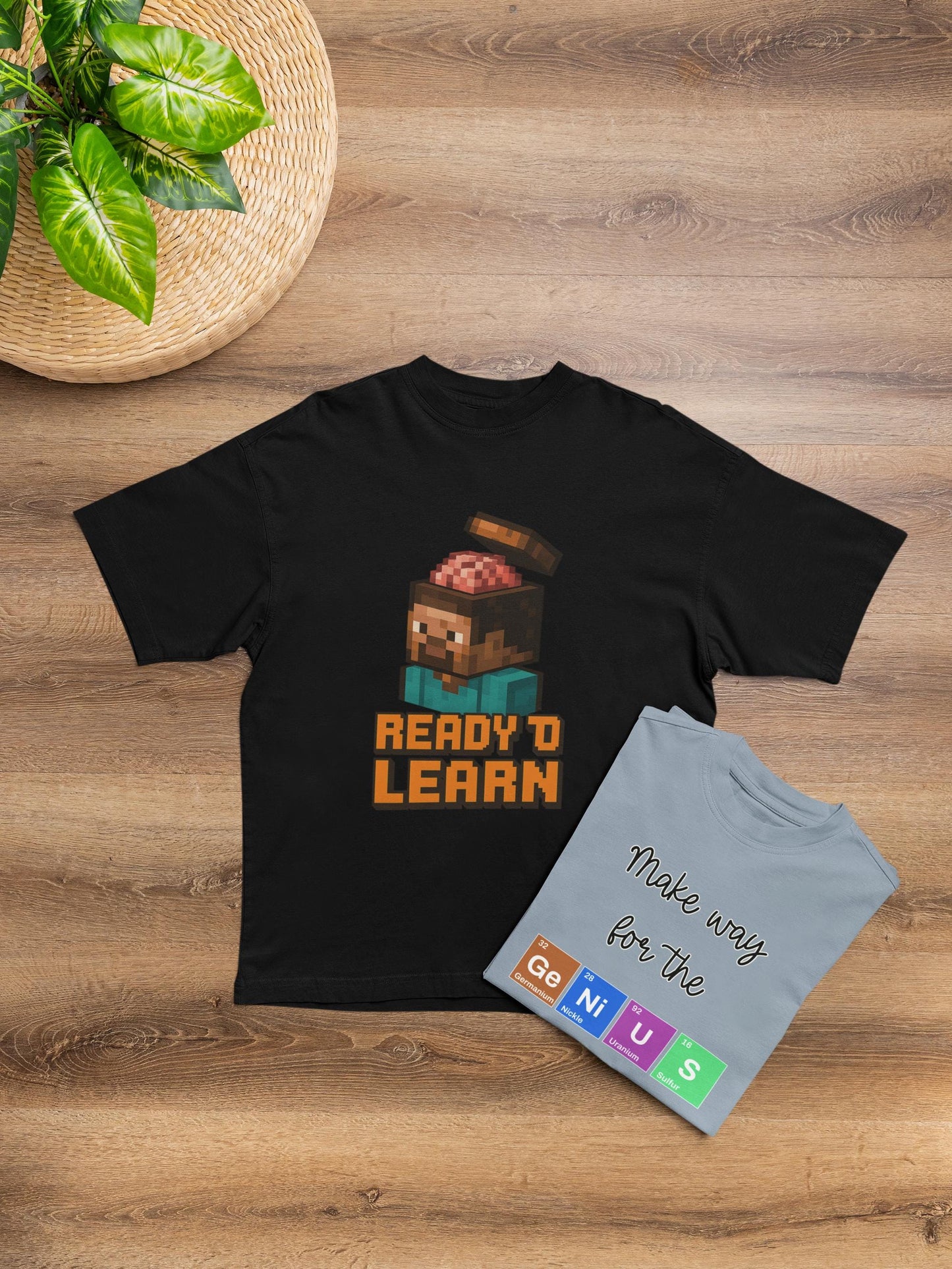 Youth Minecraft Inspired Tee - Ready to Learn, Gamer Shirt, Back To School Student Tee, First Day Of Back to School Shirts for Boys & Girls