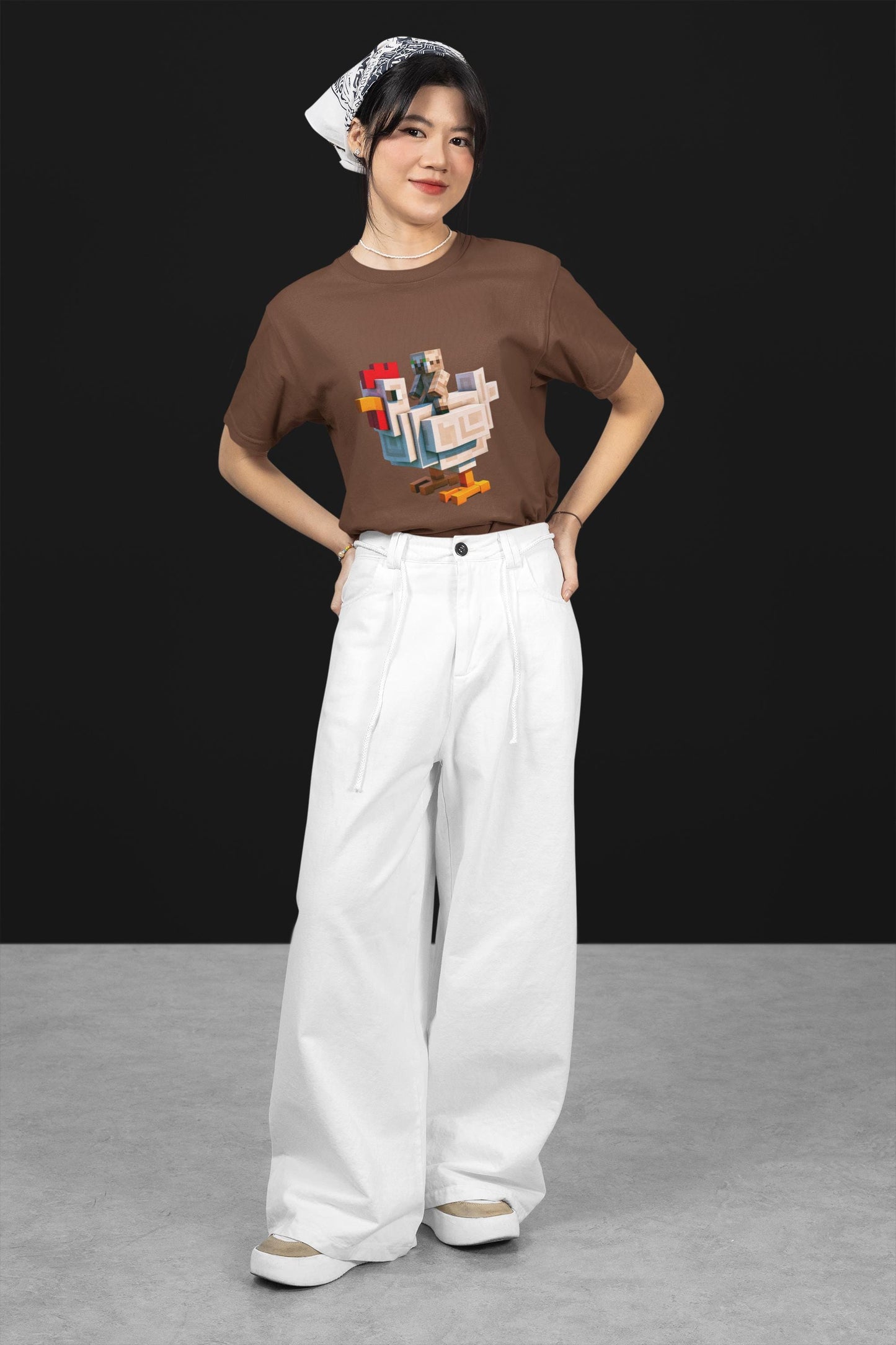 Minecraft Movie Chicken Jockey Kids T-Shirt, Fun Graphic Tee for Playtime, Cool Gift for Birthdays, School Days, Casual Back to School Wear