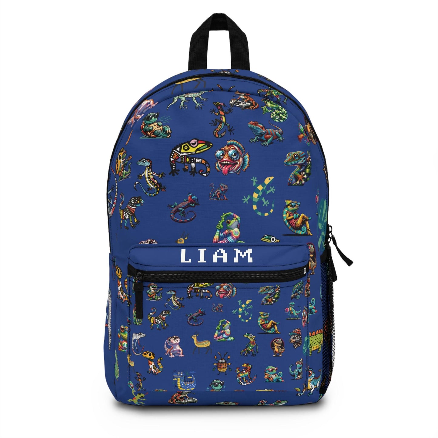 Animal Print Kids Backpack, Personalized School Bag for Elementary & Middle School Kids, Custom Name Bag for Gamer Enthusiast Back-to-School