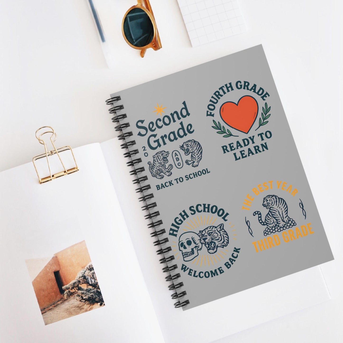 Back to School Spiral Notebook - Education Journal, Teacher Supplies, Ideal for Any School Grade, Study Organizer, School Supplies