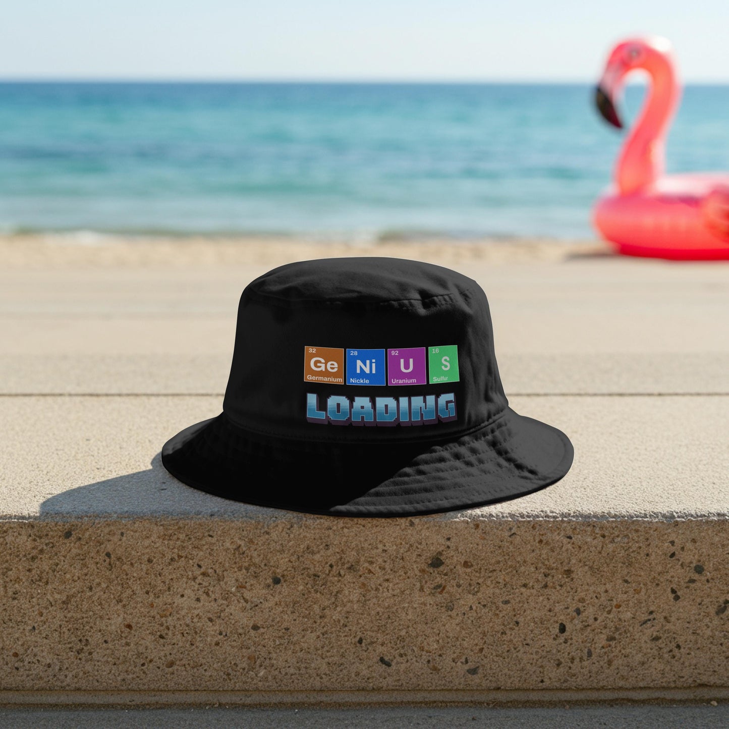 Genius Loading Bucket Hat, Fun Embroidered Hat, Bucket Hat for Hiking, Fun Outdoor Bucket Hat, Cool Teacher Students Bucket Hat Gifts