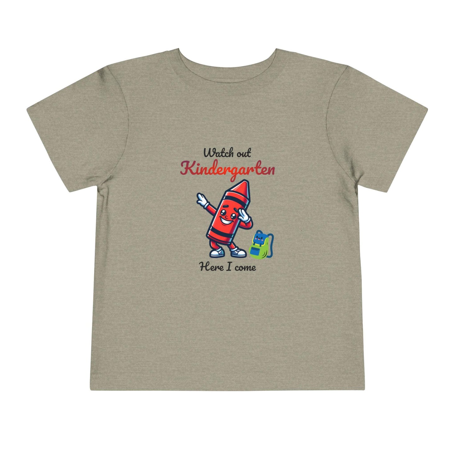 Kindergarten-bound Toddler Tee, Watch Out Kindergarten Shirt, Kids Educational T-Shirt, Preschool Tee, Back to School Apparel