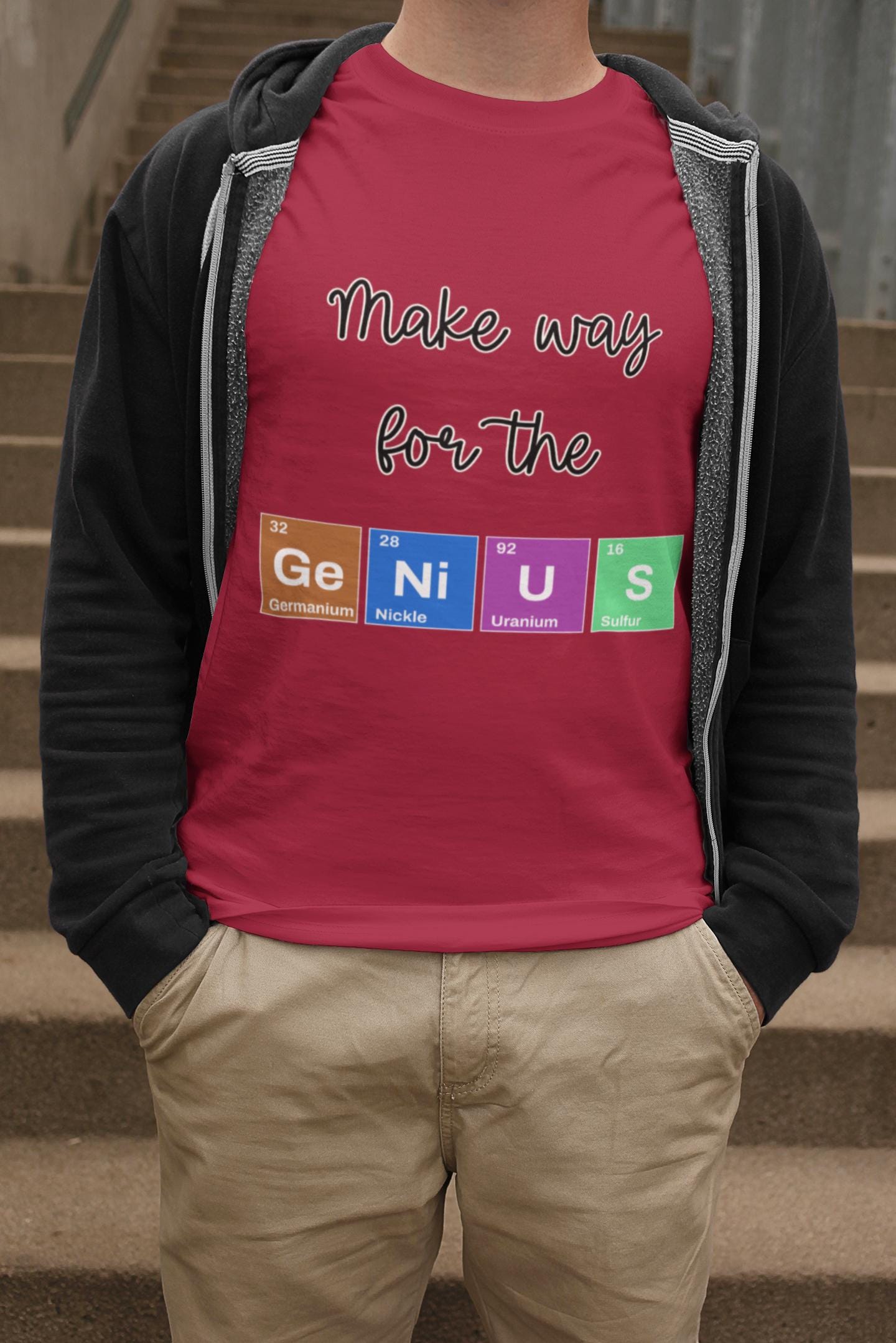 Make Way for the Genius Youth T-Shirt, Fun Youth Science Inspired T-Shirt, Back To School Teacher Student Shirt, First Day Of School Shirts