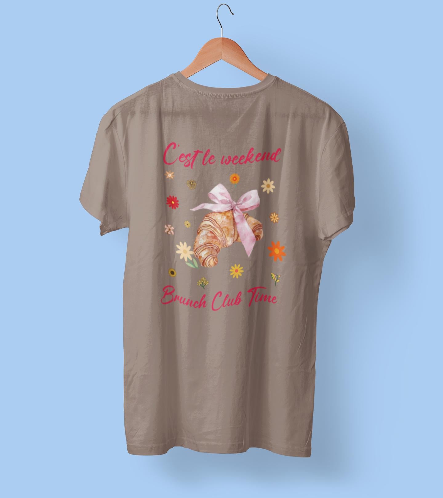 Brunch Club T-shirt, Weekend Style Tee, Breakfast Apparel, Bakery Lover Shirt, Foodie Shirt, Aesthetic Shirt, Trendy Tee, Comfort Colors Tee