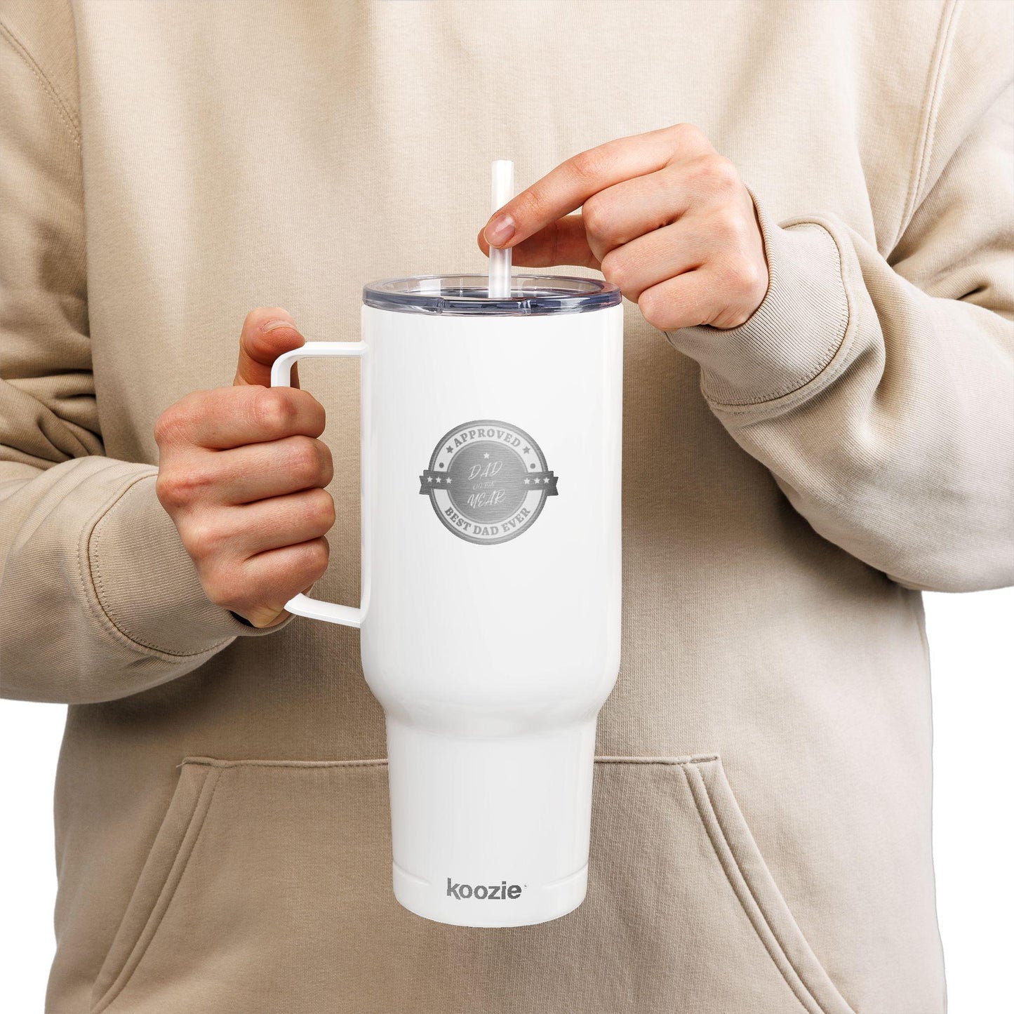 Personalized Husband Dad Grandpa Insulated Tumbler, 40oz Engraved Travel Cup, Custom Drinkware for Hot & Cold, Perfect for Celebrations