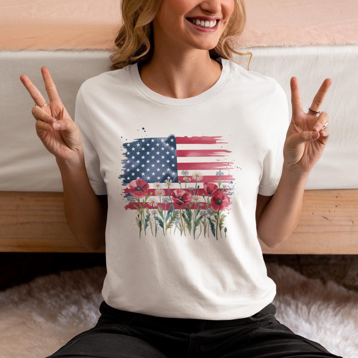 Retro America Shirt, American Flag, 4th Of July Tee, Minimalist Gifts Tee, Comfort Colors, Red White Blue, Fourth Of July Patriotic Gift