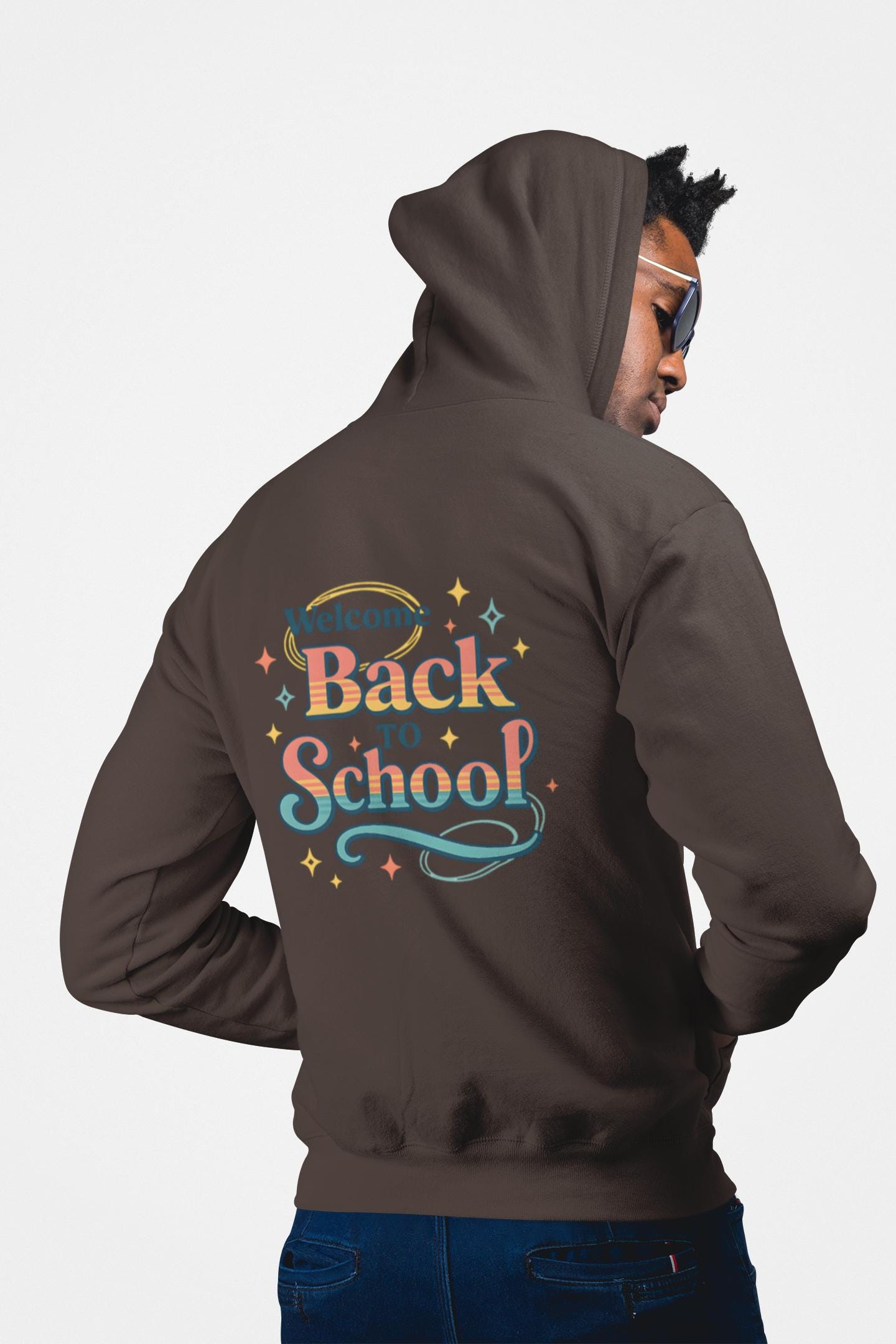 Welcome Back to School Hoodie - Hoodie for Students, School Events, College, Eco-Friendly, Gift for Teacher Appreciation Back to School