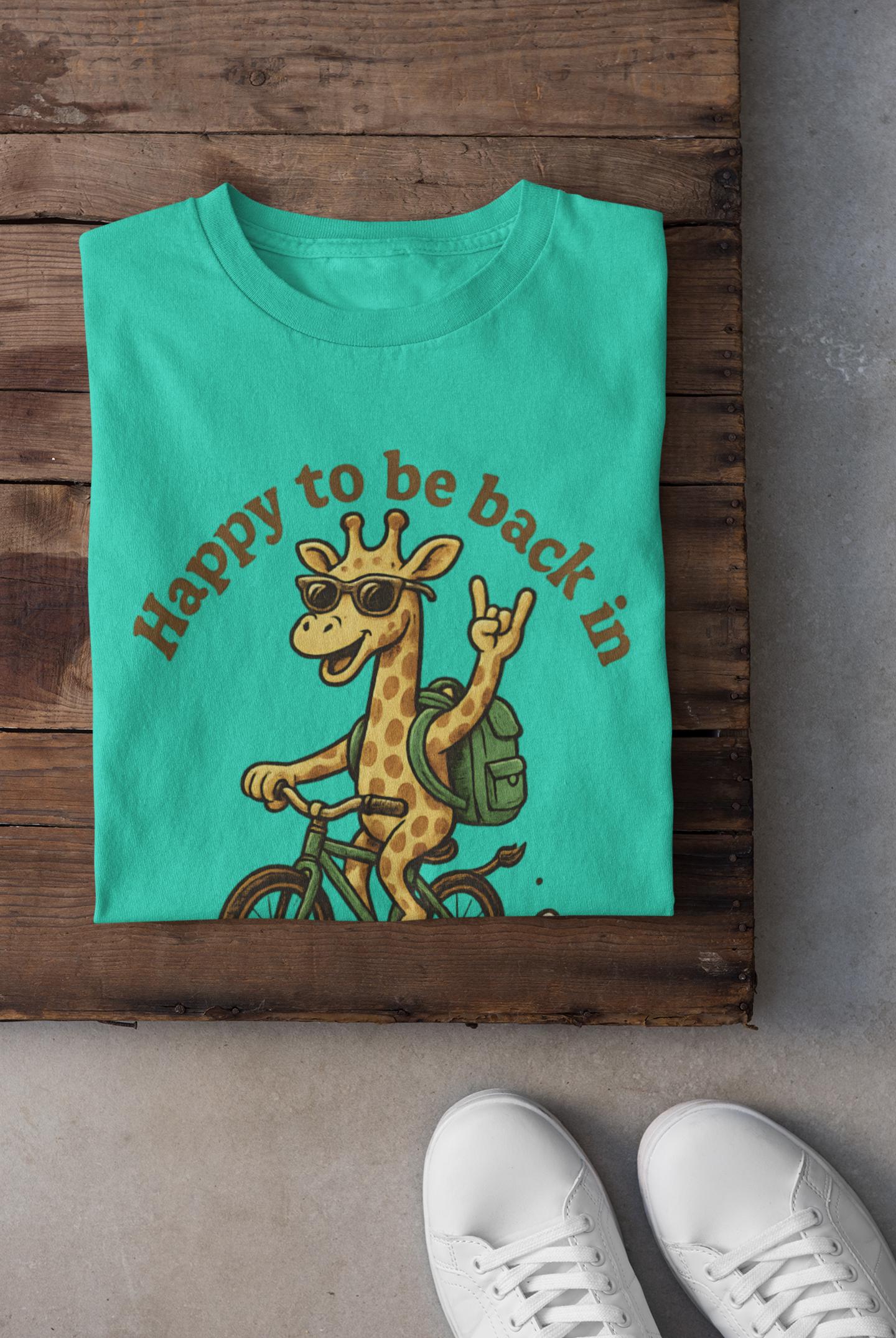Back to School Giraffe Tee, Kids T-Shirt, Back to School Gift for Students, Welcome Back T-Shirt, Back-to-School T-Shirt, Student Shirt