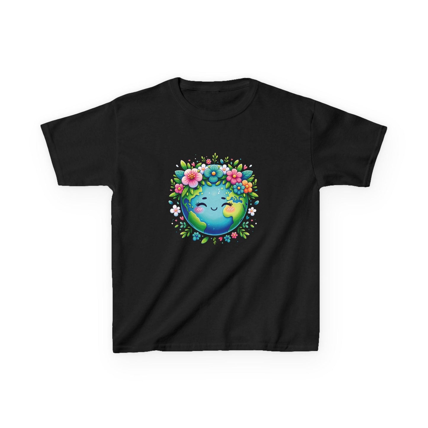 Kids Back to School T-Shirt, Floral Globe Graphic Tee, Fun Shirt for Children, Cool Back to School Clothing for Him and her, Gift For Kids
