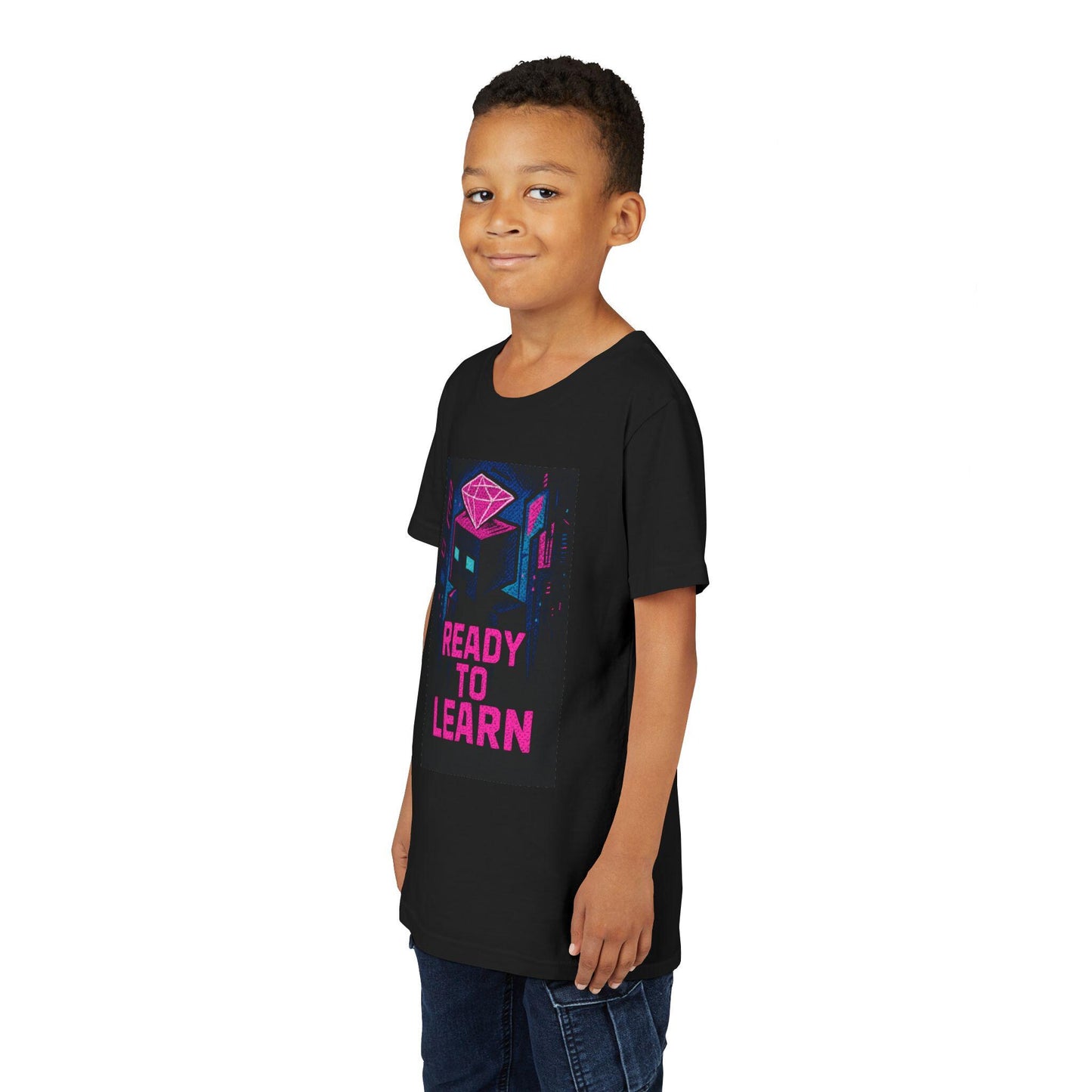Youth Minecraft Inspired Tee - Ready to Learn, Gamer Shirt, Back To School Student Tee, First Day Of Back to School Shirts for Boys & Girls