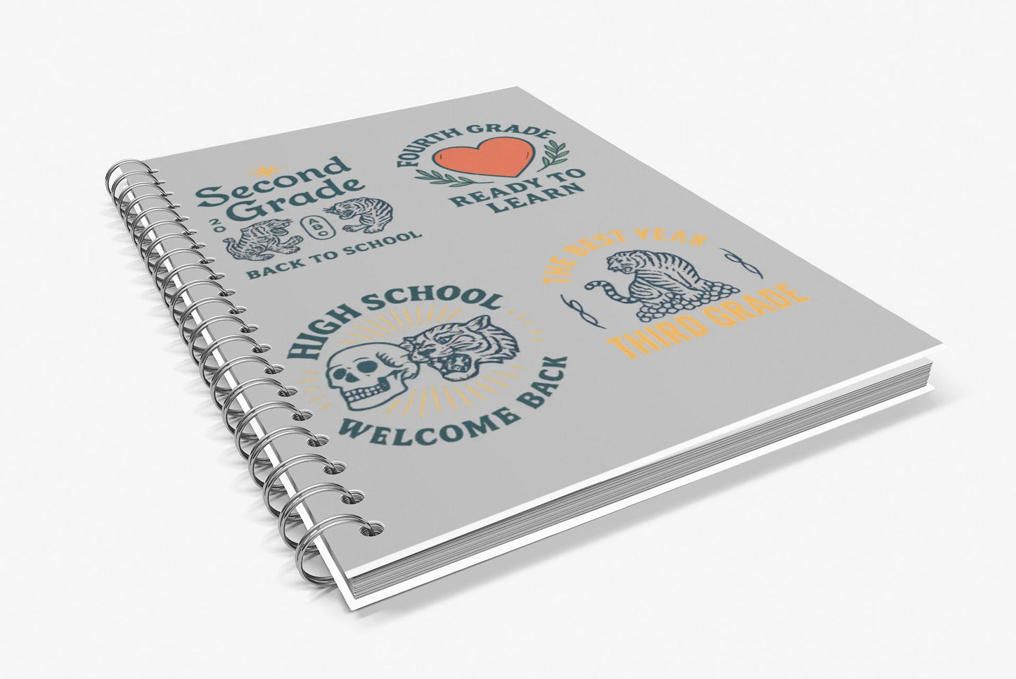 Back to School Spiral Notebook - Education Journal, Teacher Supplies, Ideal for Any School Grade, Study Organizer, School Supplies