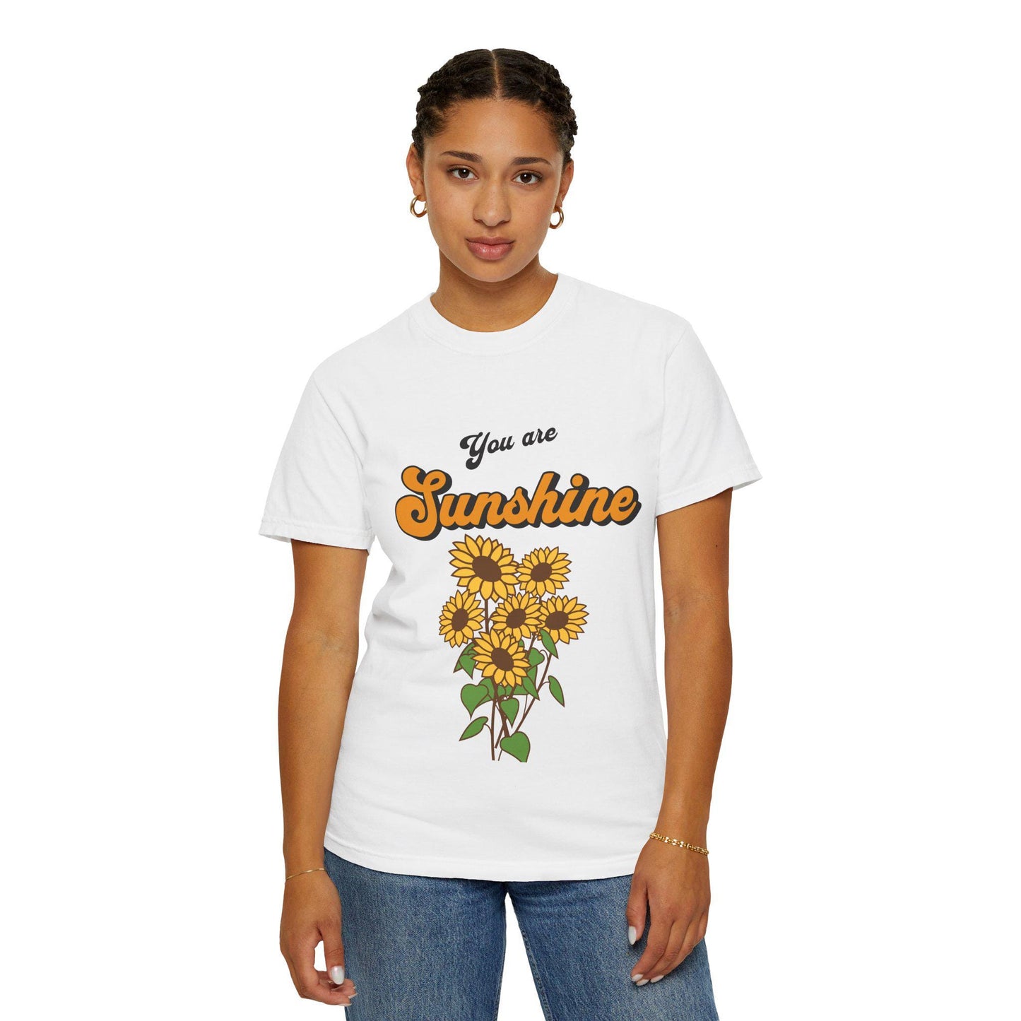 Sunflower Graphic Boho Tee | You Are Sunshine T-Shirt, Gift for Him & Her, Botanical Shirt, Nature Lover Apparel, Summer Comfort Color Shirt
