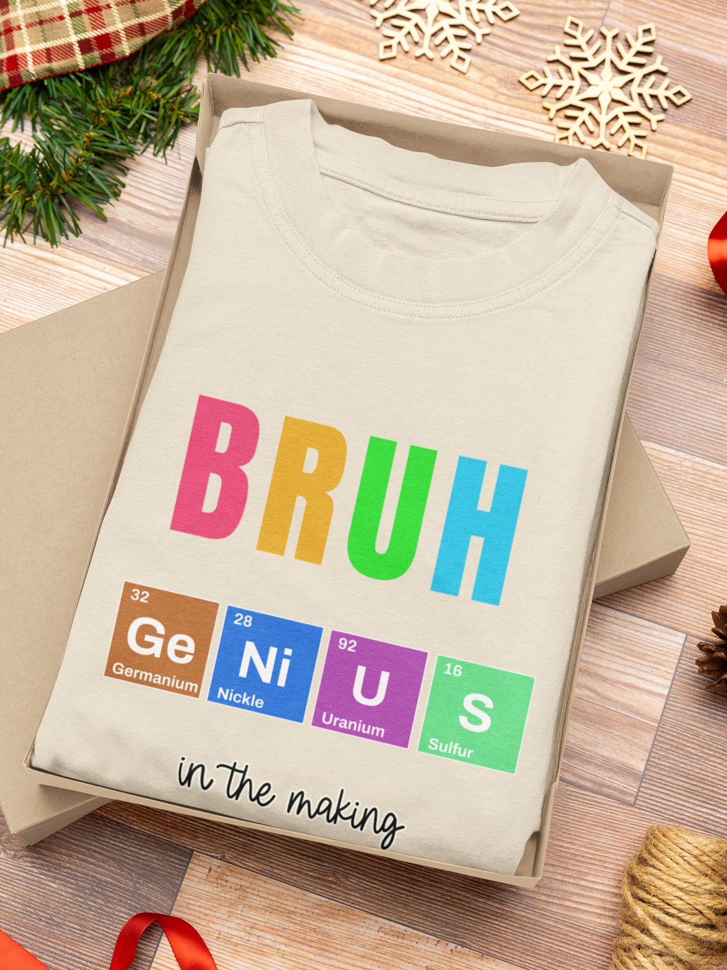BRUH Genius Youth Tee - Fun Youth Science Inspired T-Shirt, Back to School, Back To School Teacher Student Shirt, First Day Of School Shirts