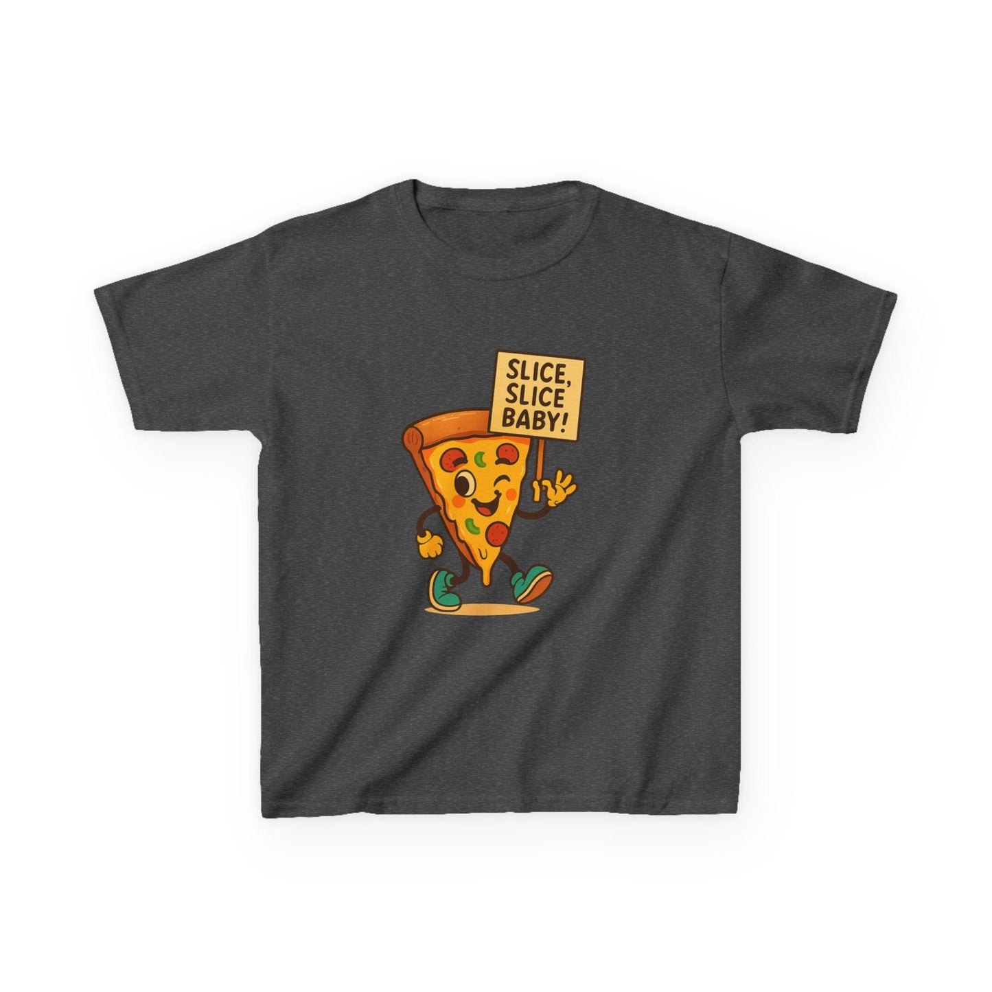 Kids Pizza Graphic Tee, Playful Kids Shirt, Fun Foodie Tee, Fun Pizza Apparel, Gift for Young Food Lovers, Casual Back to School Apparel