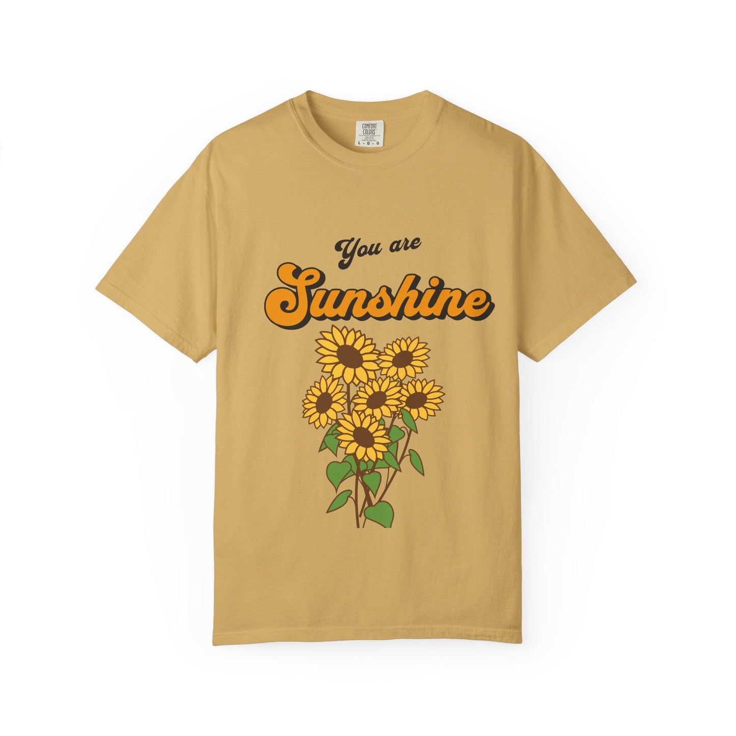 Sunflower Graphic Boho Tee | You Are Sunshine T-Shirt, Gift for Him & Her, Botanical Shirt, Nature Lover Apparel, Summer Comfort Color Shirt