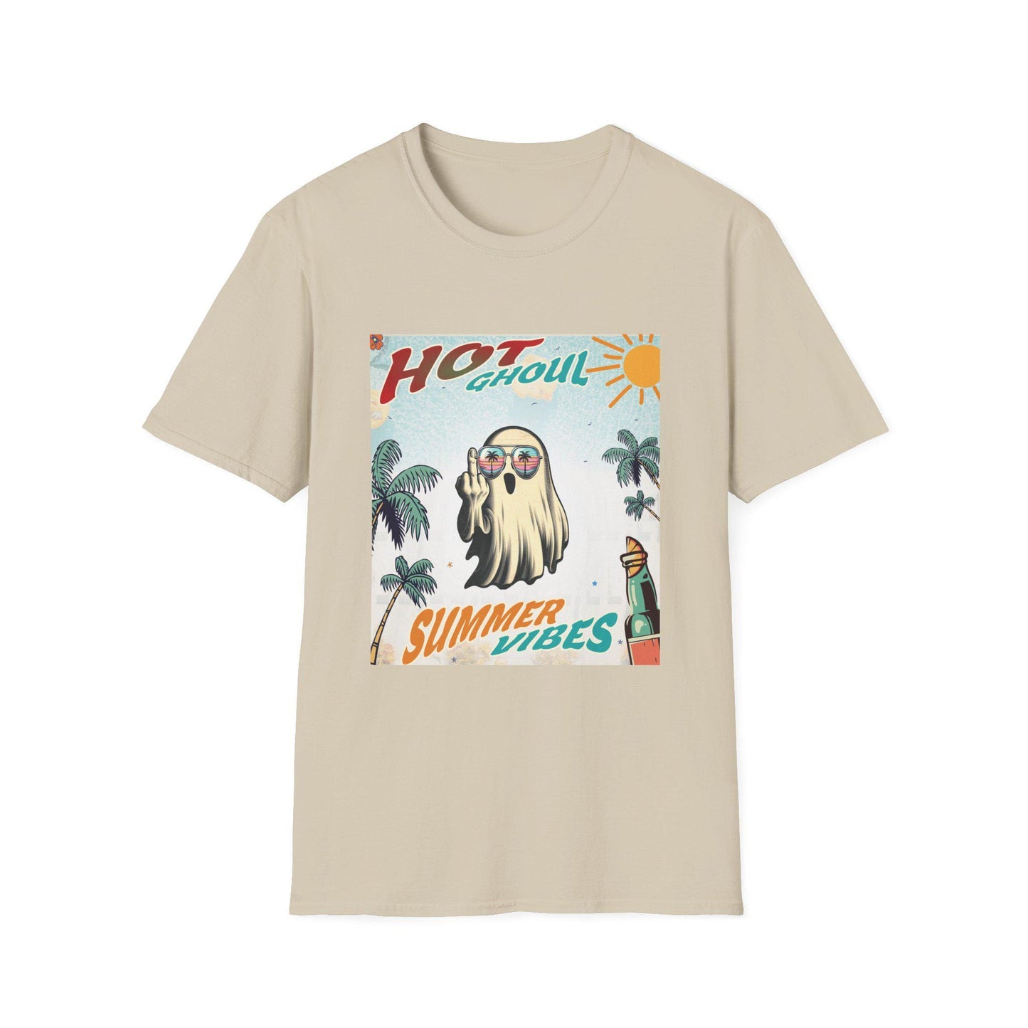 Summerween Ghost T-Shirt, Halloween Ghost TShirt, Funny Ghost Beach Party Tee, Spooky Ghost Tee, Trendy Summer Tee, Halloween Ghost TShirt,