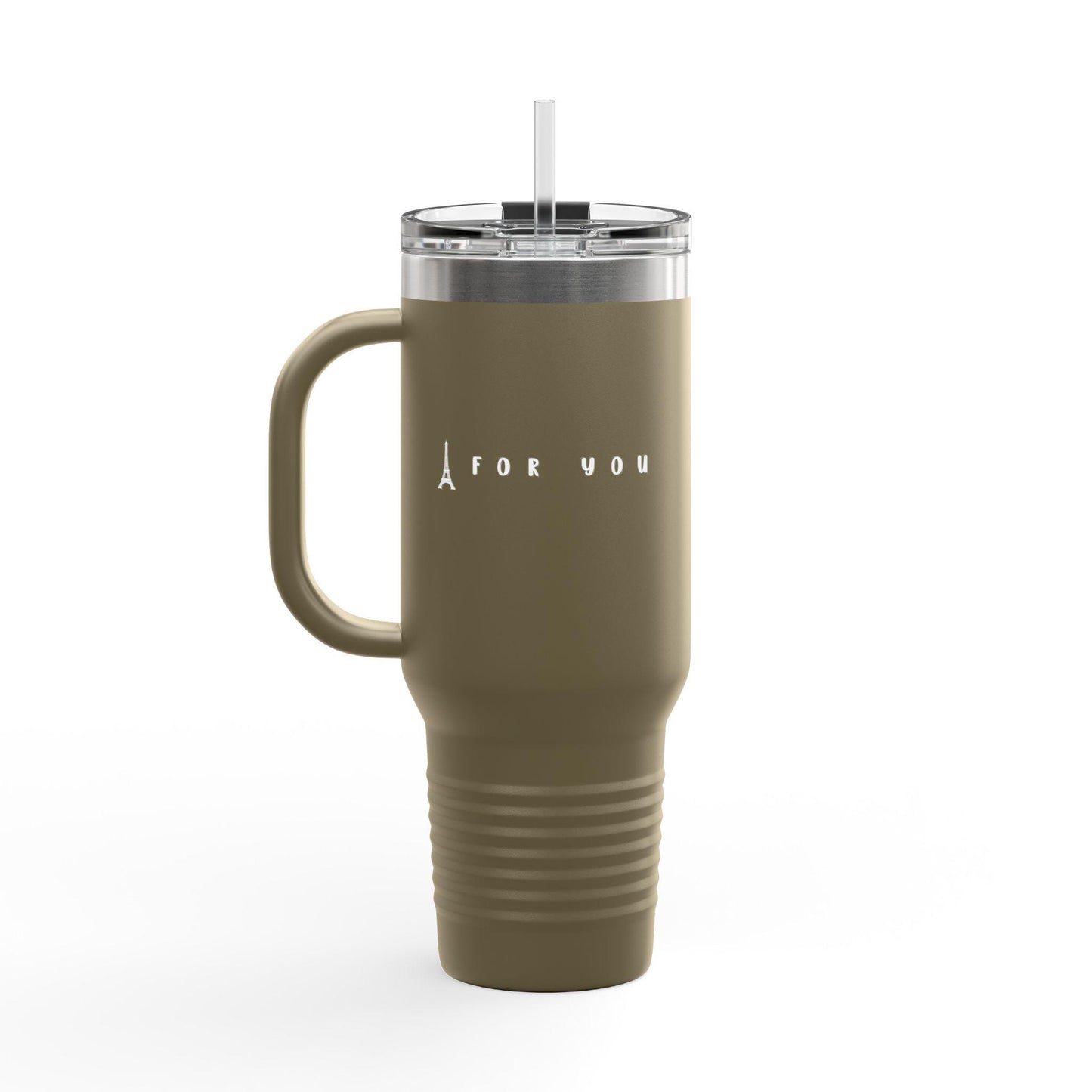 Insulated Travel Tumbler with Straw - Perfect for Coffee Lovers, Hot Beverages, Road Trips, Office Use, & Travel, Summer Day Tumbler