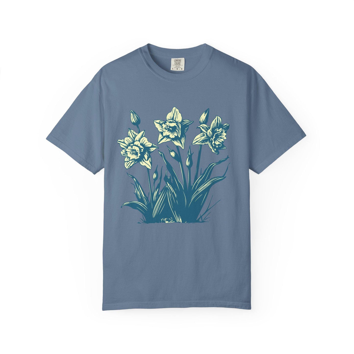 Boho Daisy Flower Shirt, Comfort Colors, Botanical Floral Graphic Tee, Nature Lovers Gift, Casual Wear, Spring & Summer Fashion
