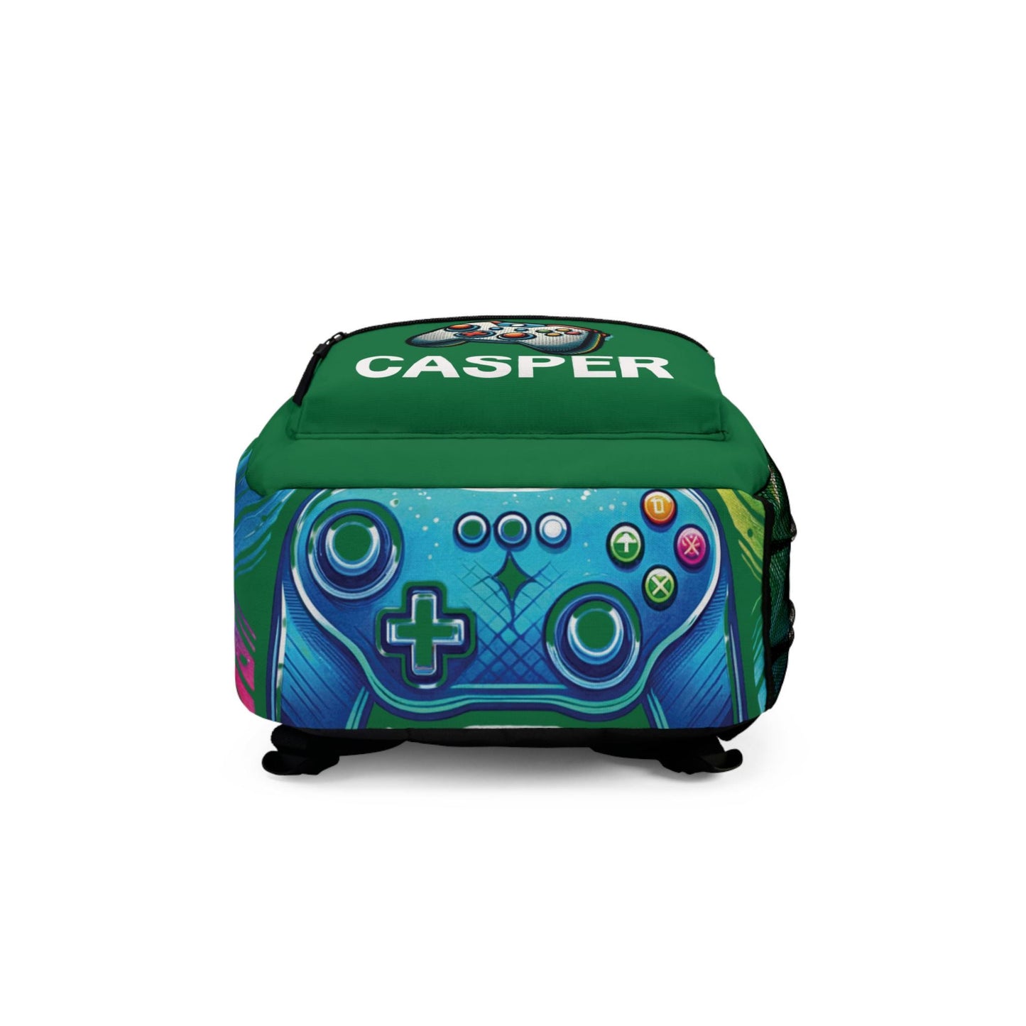 Personalized Name Gamer School Bookbag, Gaming Back to School Gear, Game Characters School Bag for Boys & Girls, Gamer Back to School Bag