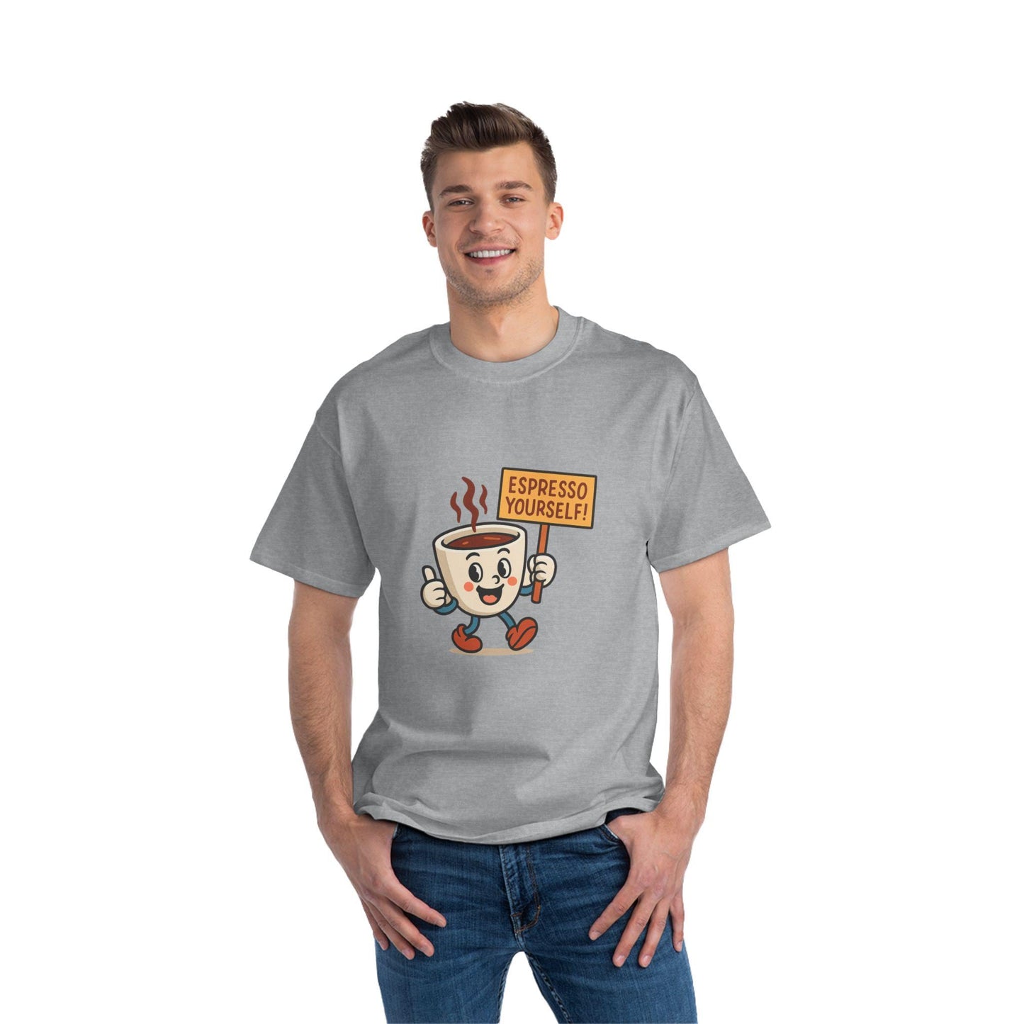 Espresso Yourself T-Shirt, Fun Coffee Tee, Casual Tee for Baristas, Quirky Drink Humor Tee, Espresso Espresso Drinker Gift, Iced Espresso