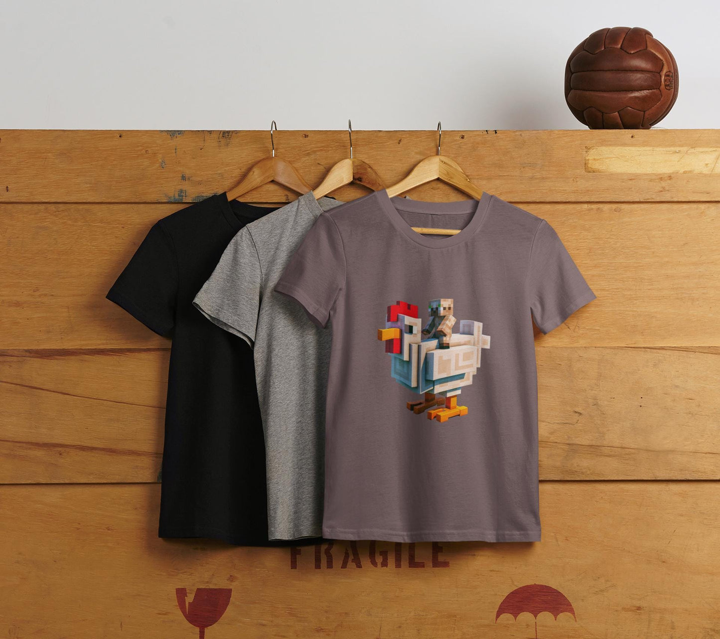 Minecraft Movie Chicken Jockey Kids T-Shirt, Fun Graphic Tee for Playtime, Cool Gift for Birthdays, School Days, Casual Back to School Wear