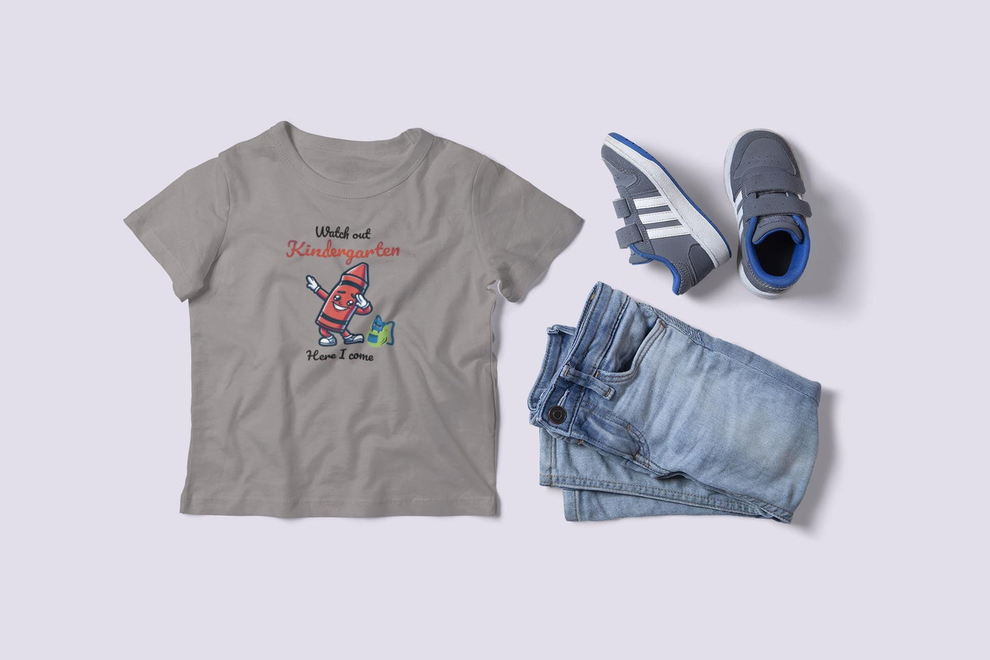 Kindergarten-bound Toddler Tee, Watch Out Kindergarten Shirt, Kids Educational T-Shirt, Preschool Tee, Back to School Apparel