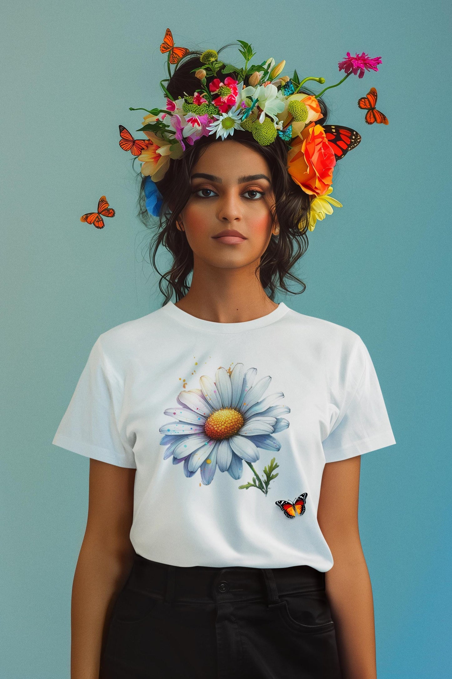 Summer Sunflower Floral Unisex T-Shirt, Cute Daisy Tee, Casual Summer Shirt, Perfect for Gifts, Spring Fashion Must-Have, Gardening Outfit