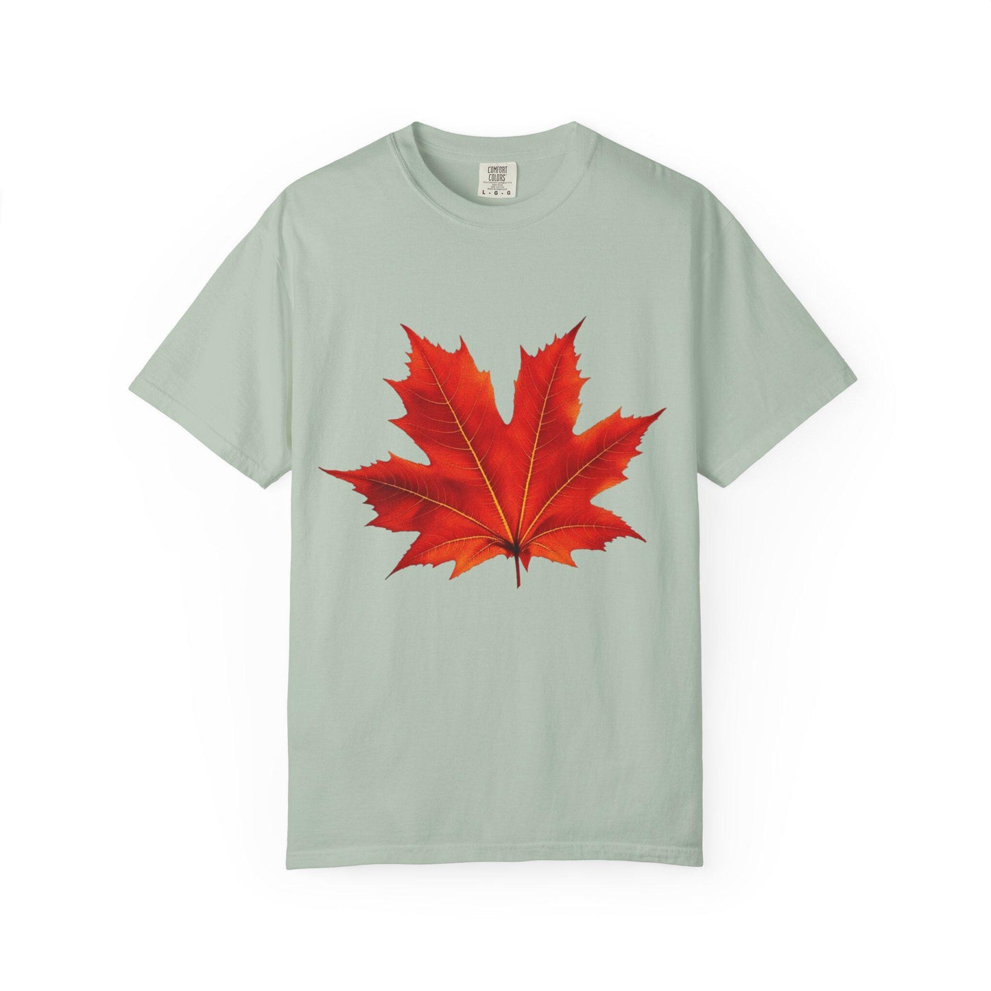 Autumn Red Maple Leaf Graphic T-Shirt, Fall Leaves Tee, Unisex Shirt, Nature Lover Gift, Thanksgiving Top