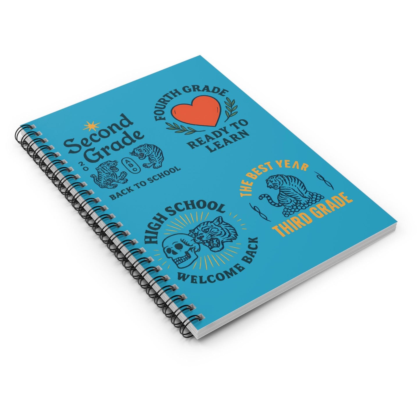 Back to School Spiral Notebook - Education Journal, Teacher Supplies, Ideal for Any School Grade, Study Organizer, School Supplies
